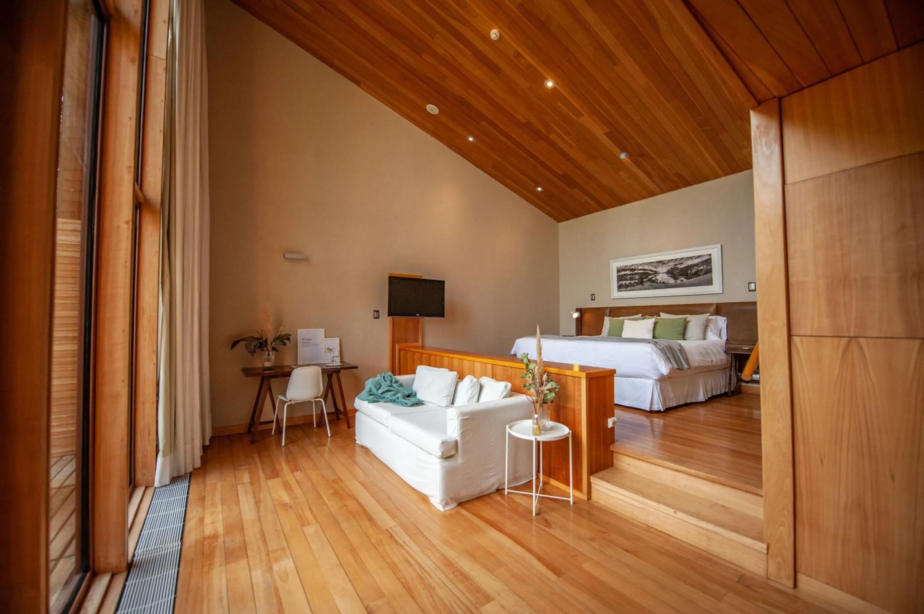 Bedroom, Bed in Uman Lodge Patagonia Chile