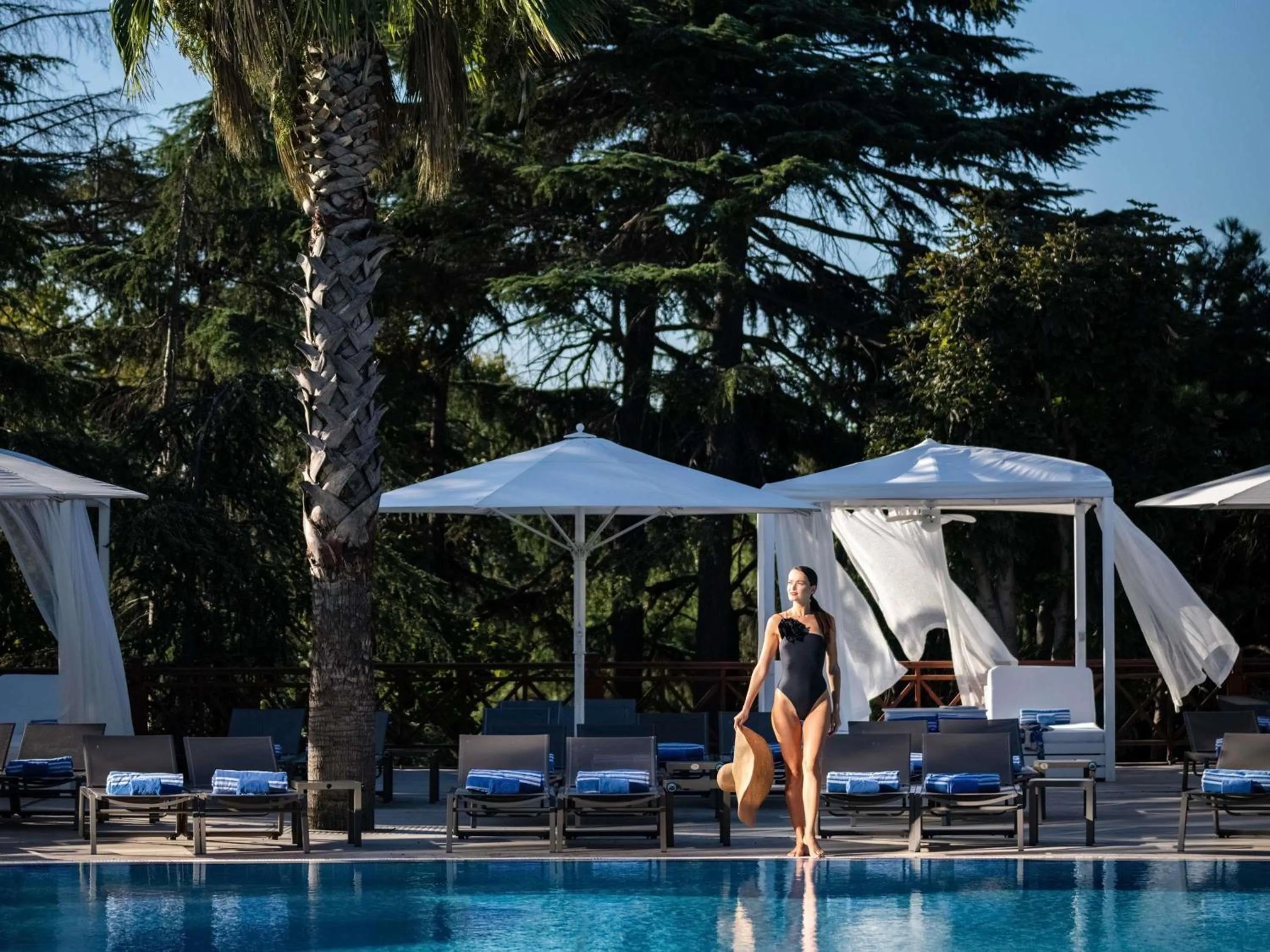 Pool view in Swissotel The Bosphorus Istanbul