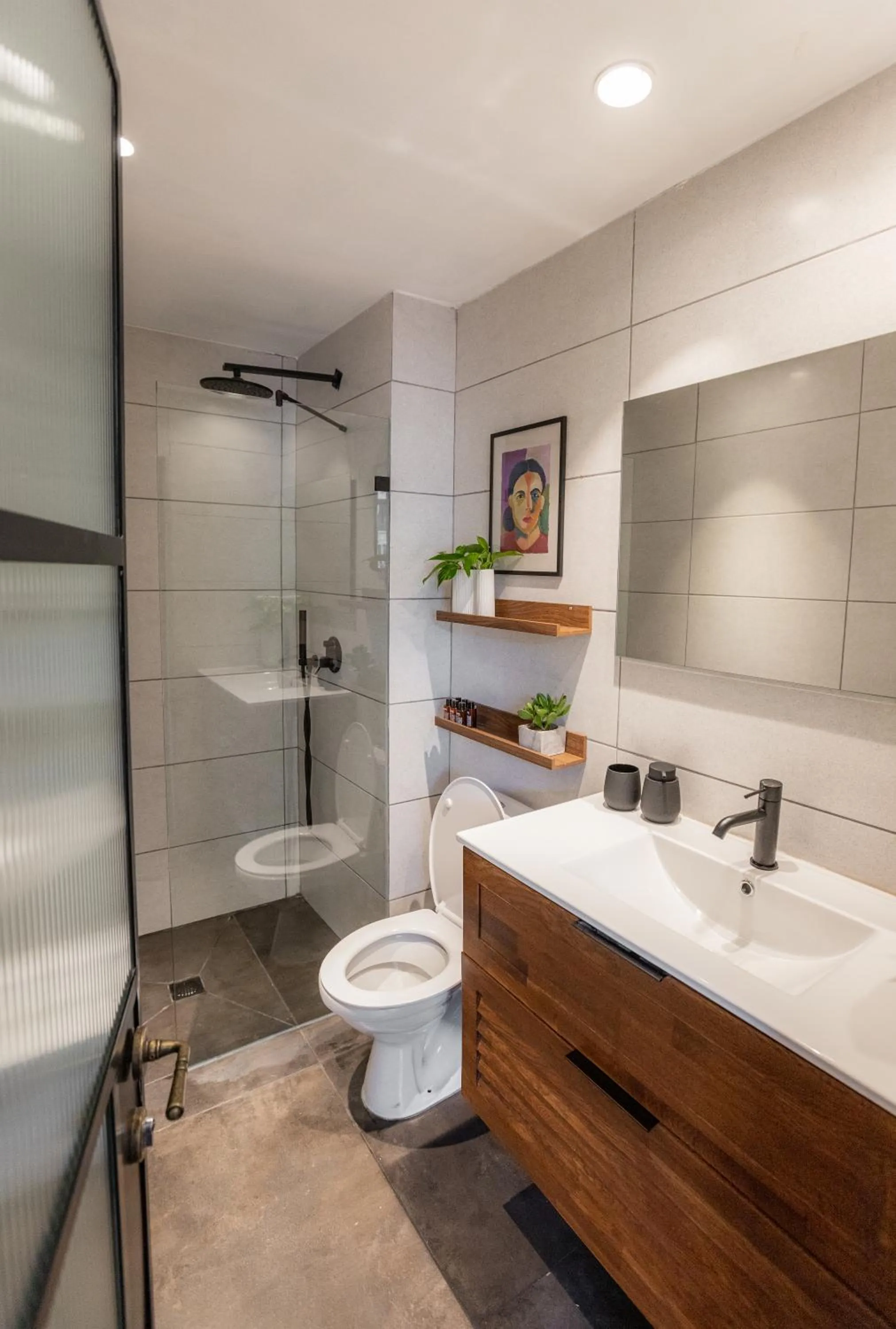 Bathroom in DeBlox living - Alhambra Apartments