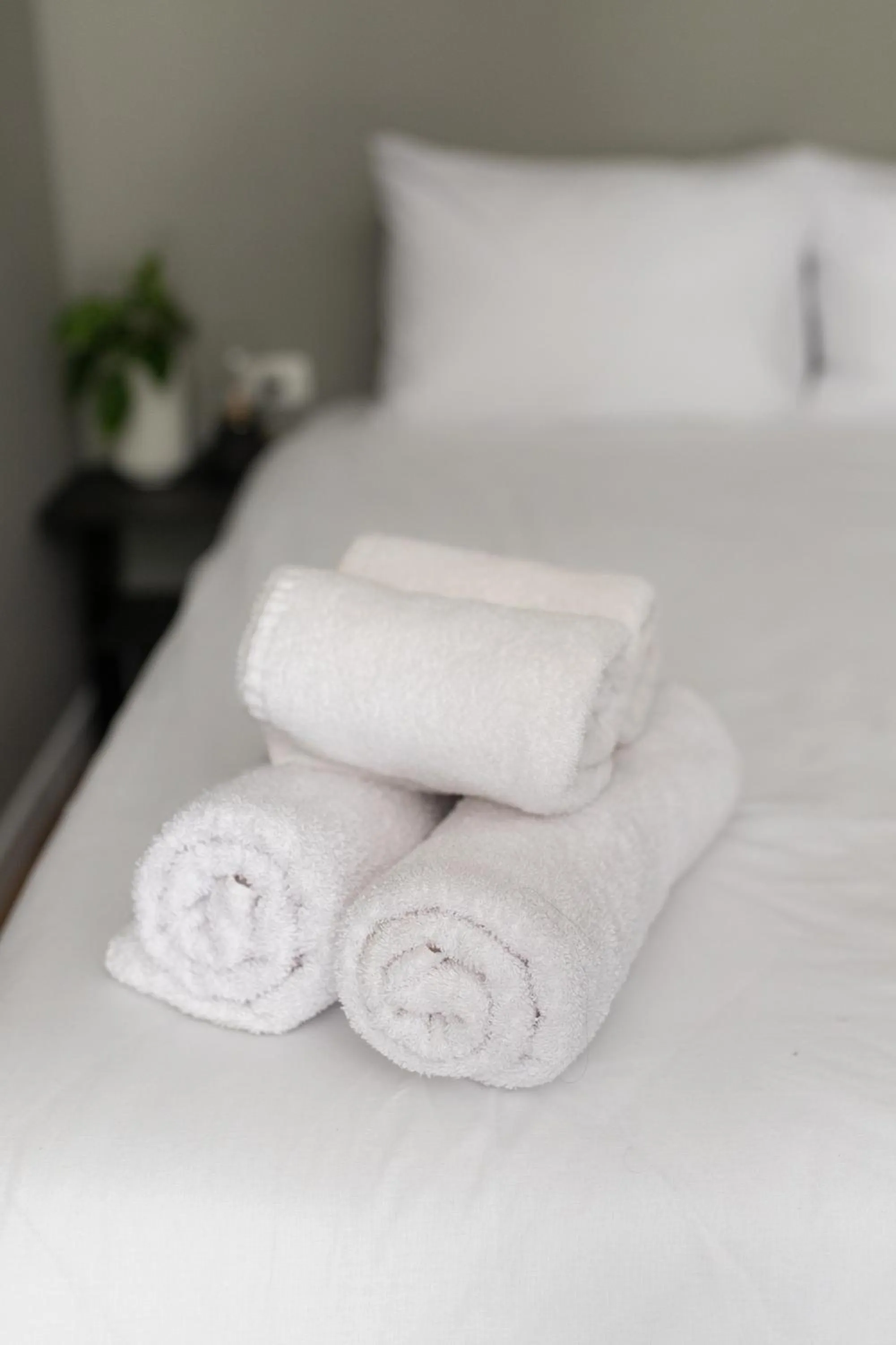 towels in DeBlox living - Alhambra Apartments
