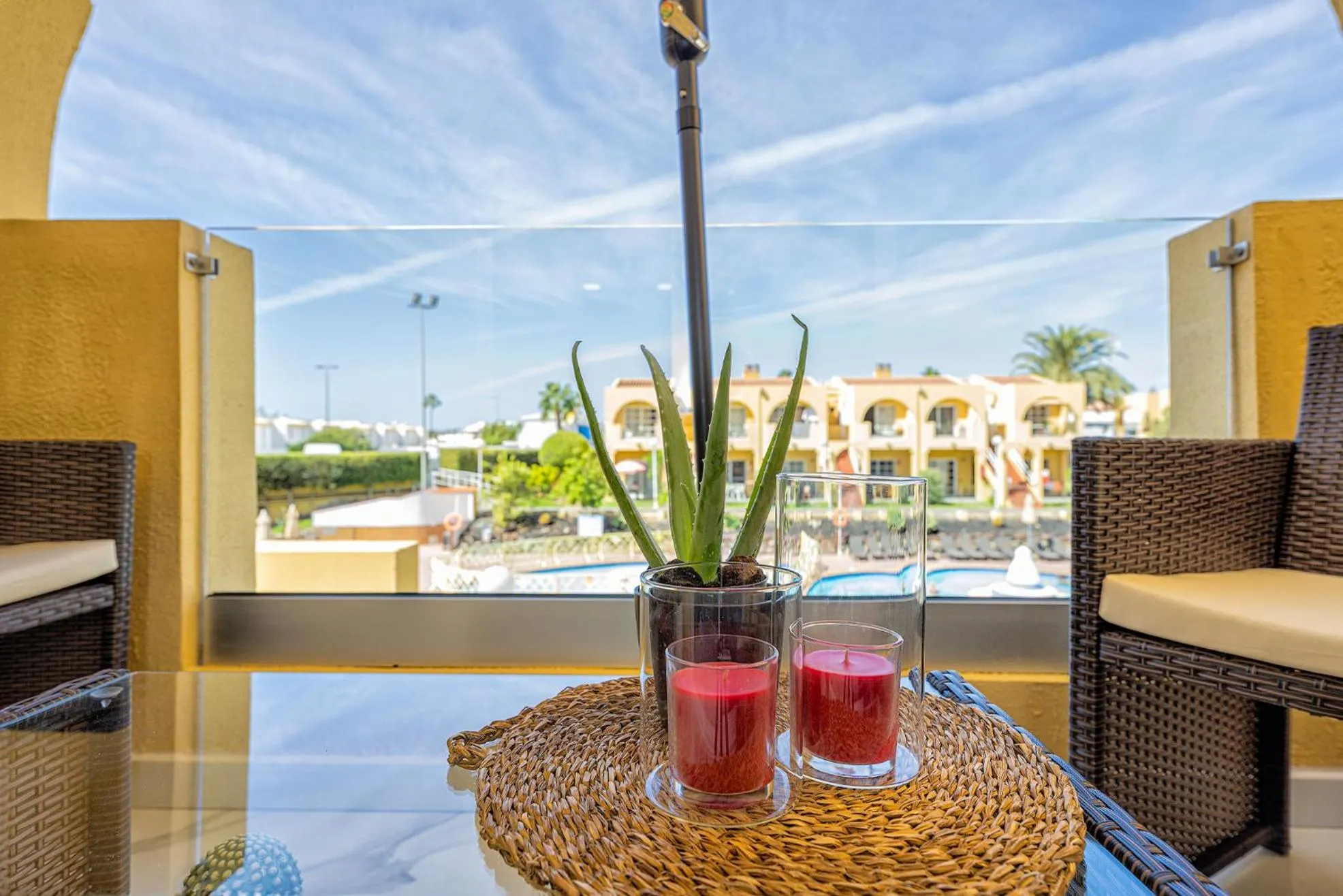 Balcony/Terrace in Tisalaya Bright Apartment