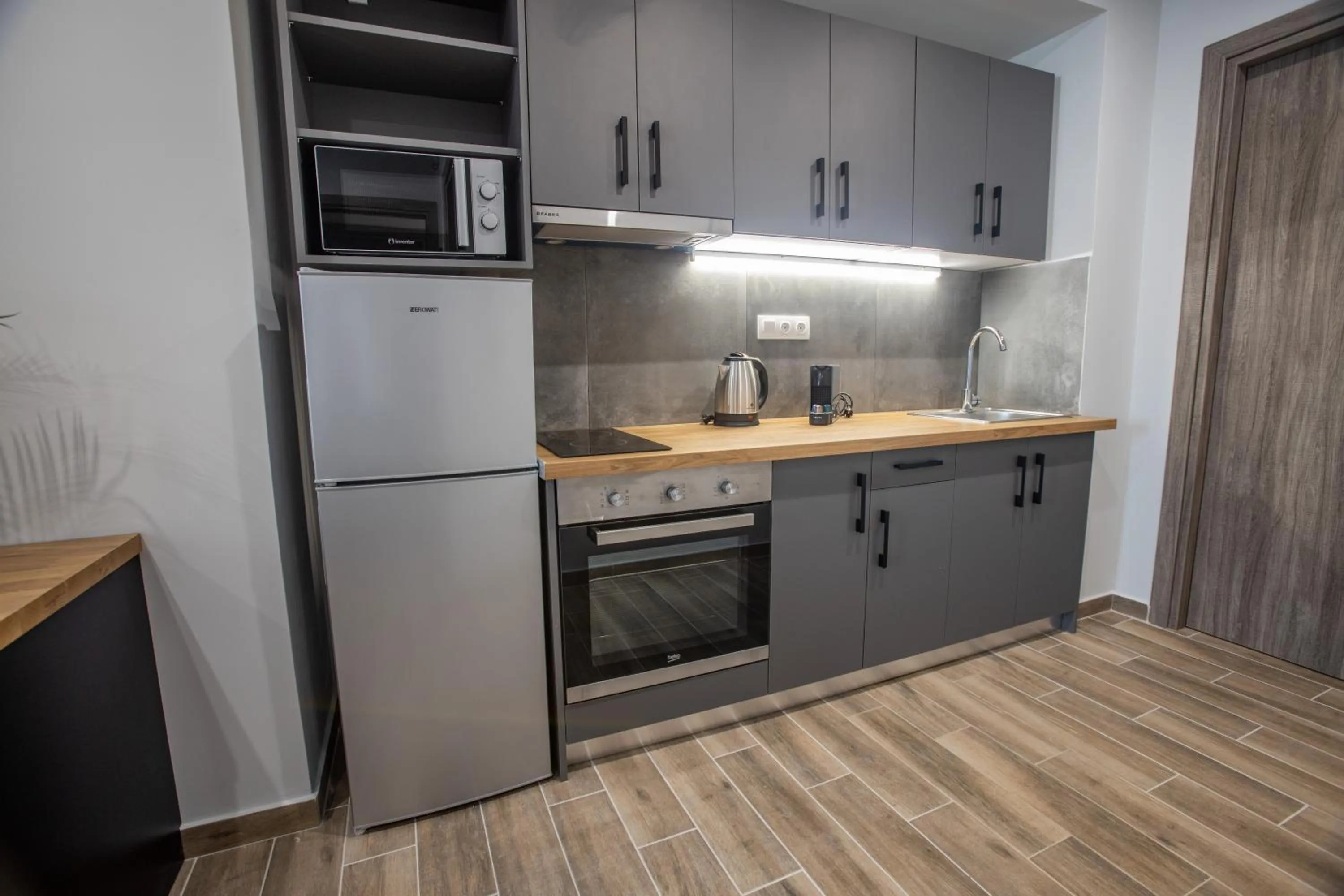 Kitchen or kitchenette in Raise Averof Serviced Apartments