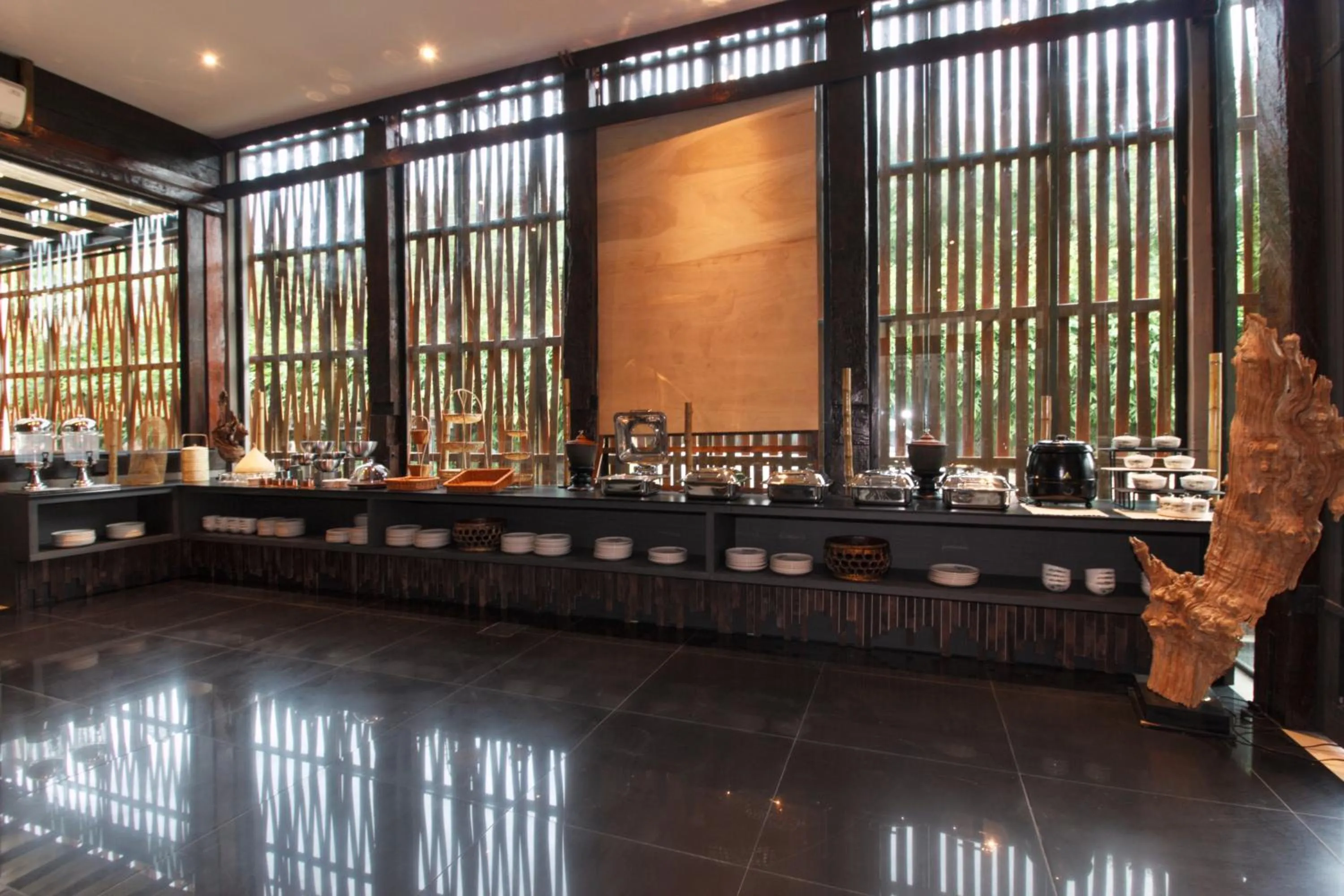 Buffet breakfast in Bamboori Boutique Resort