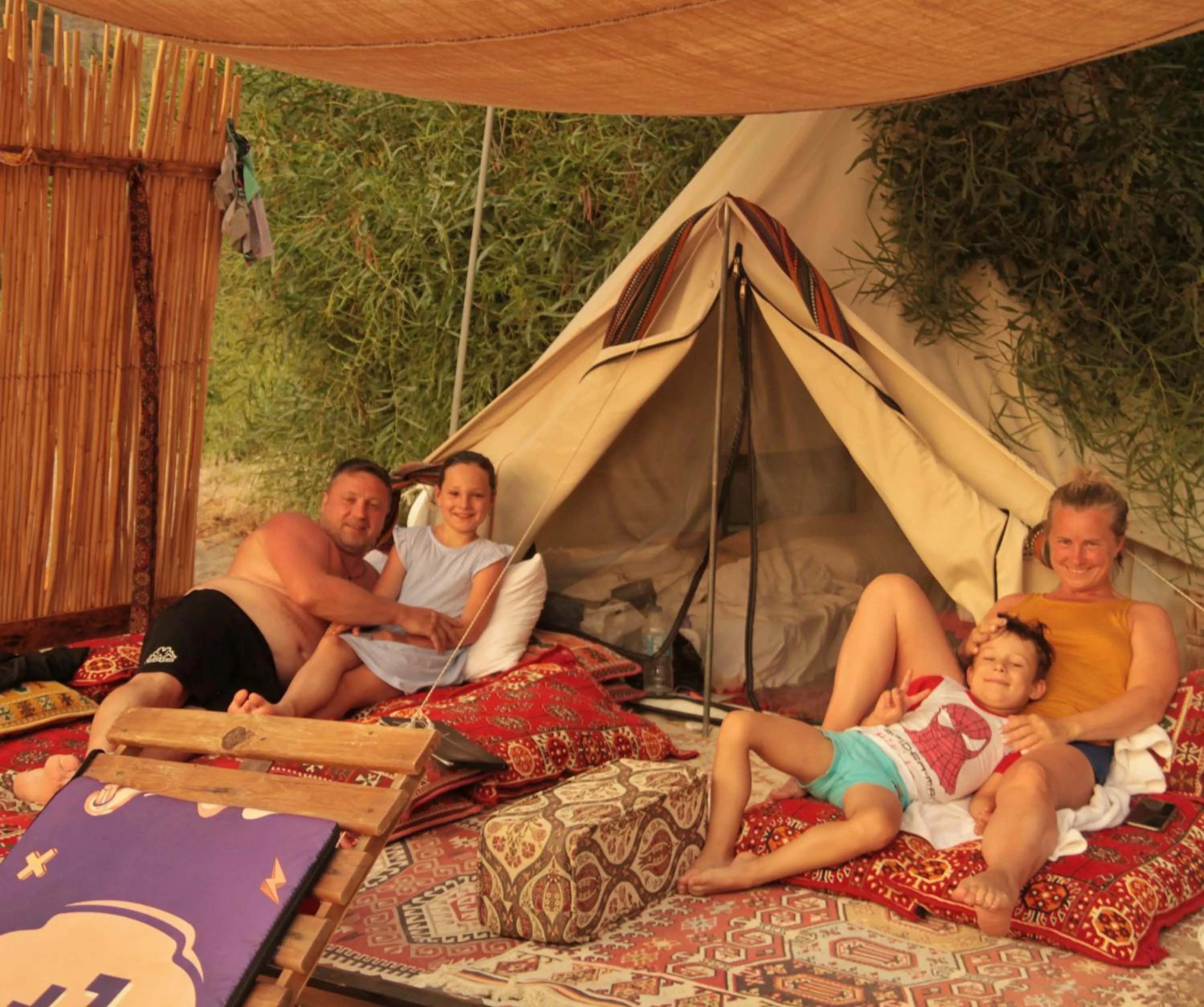 People in Butterfly Valley Seaside Glamping