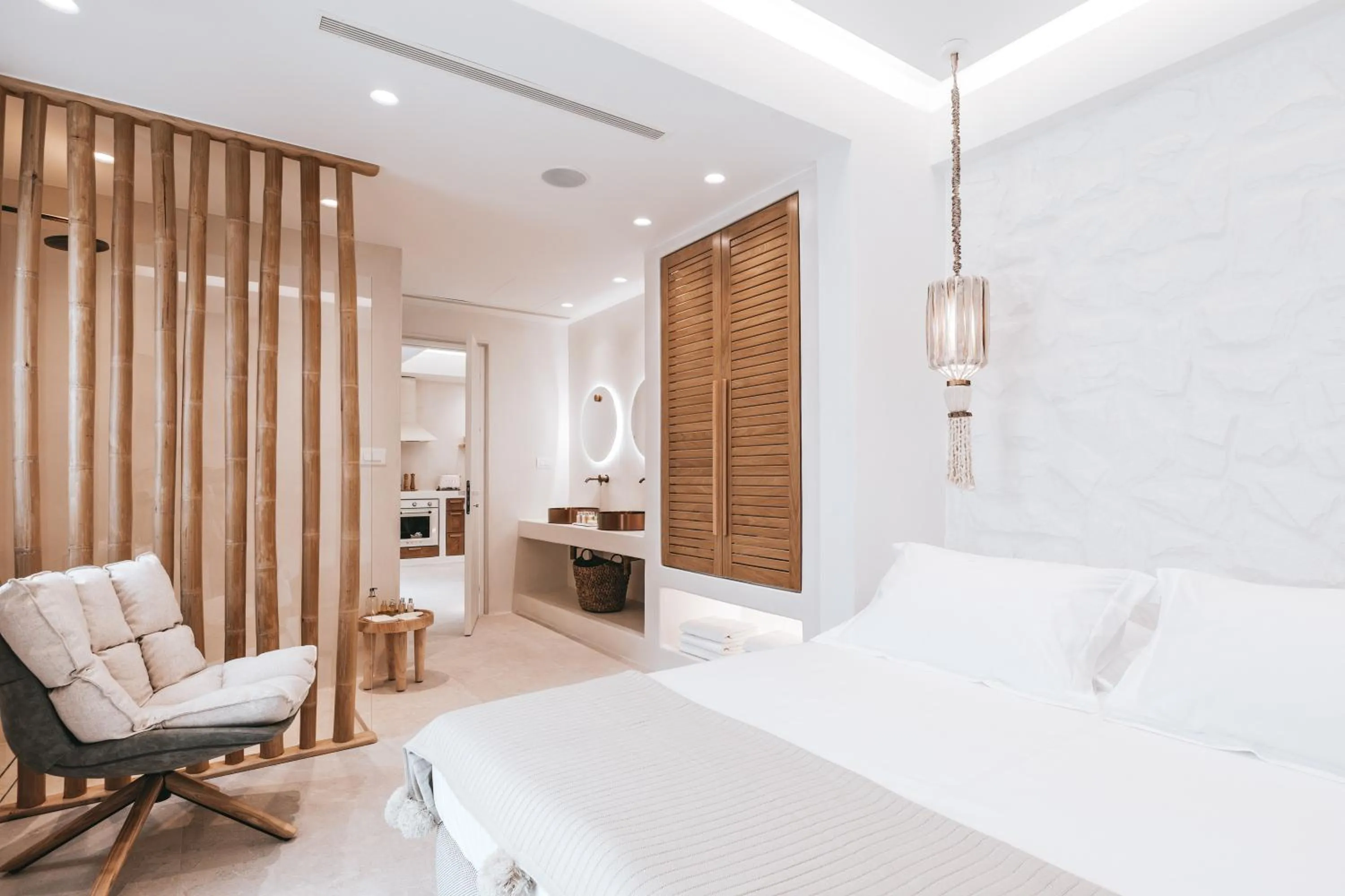 Bedroom, Bed in Cocopalm Villas Naxos