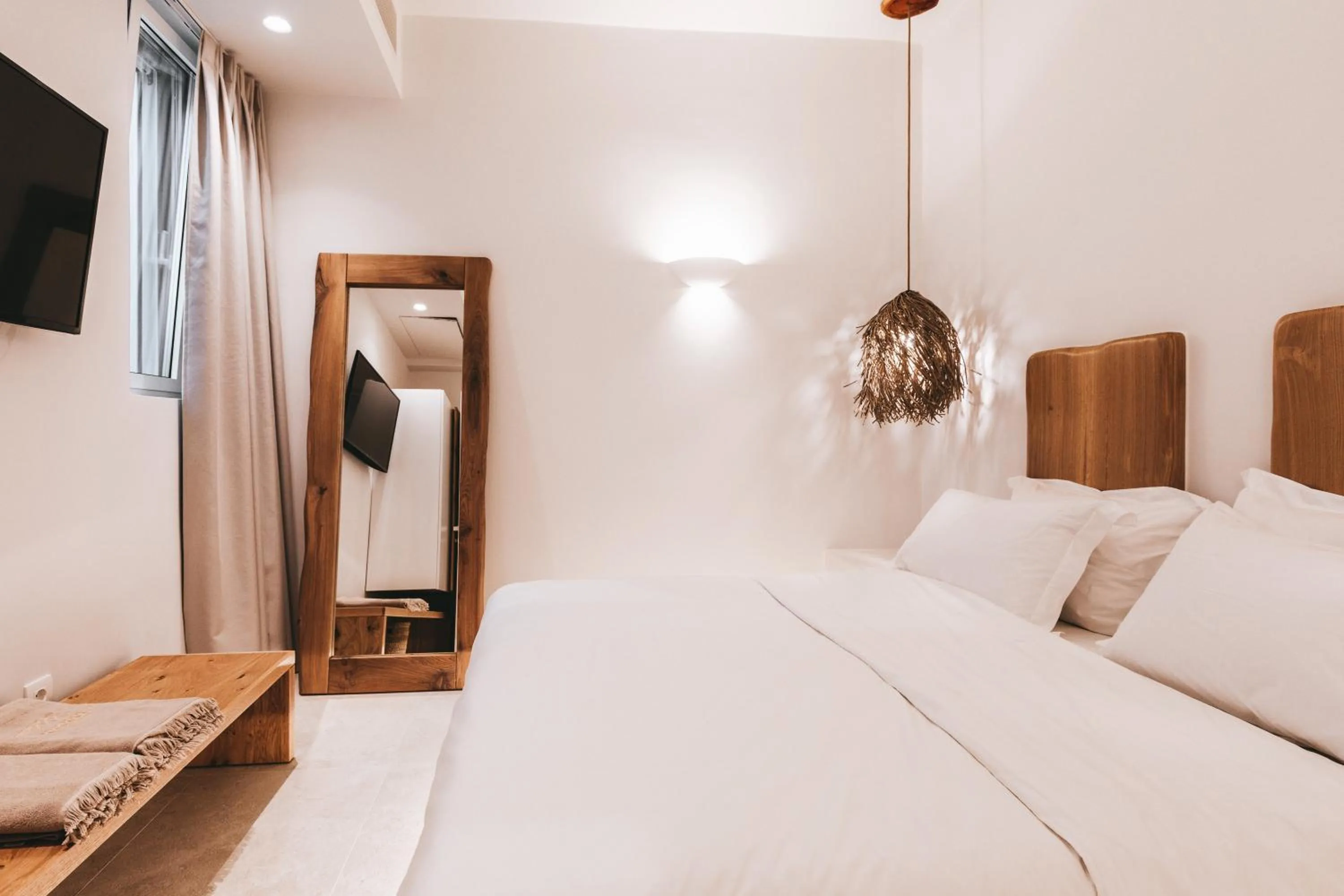 Bed in Cocopalm Villas Naxos