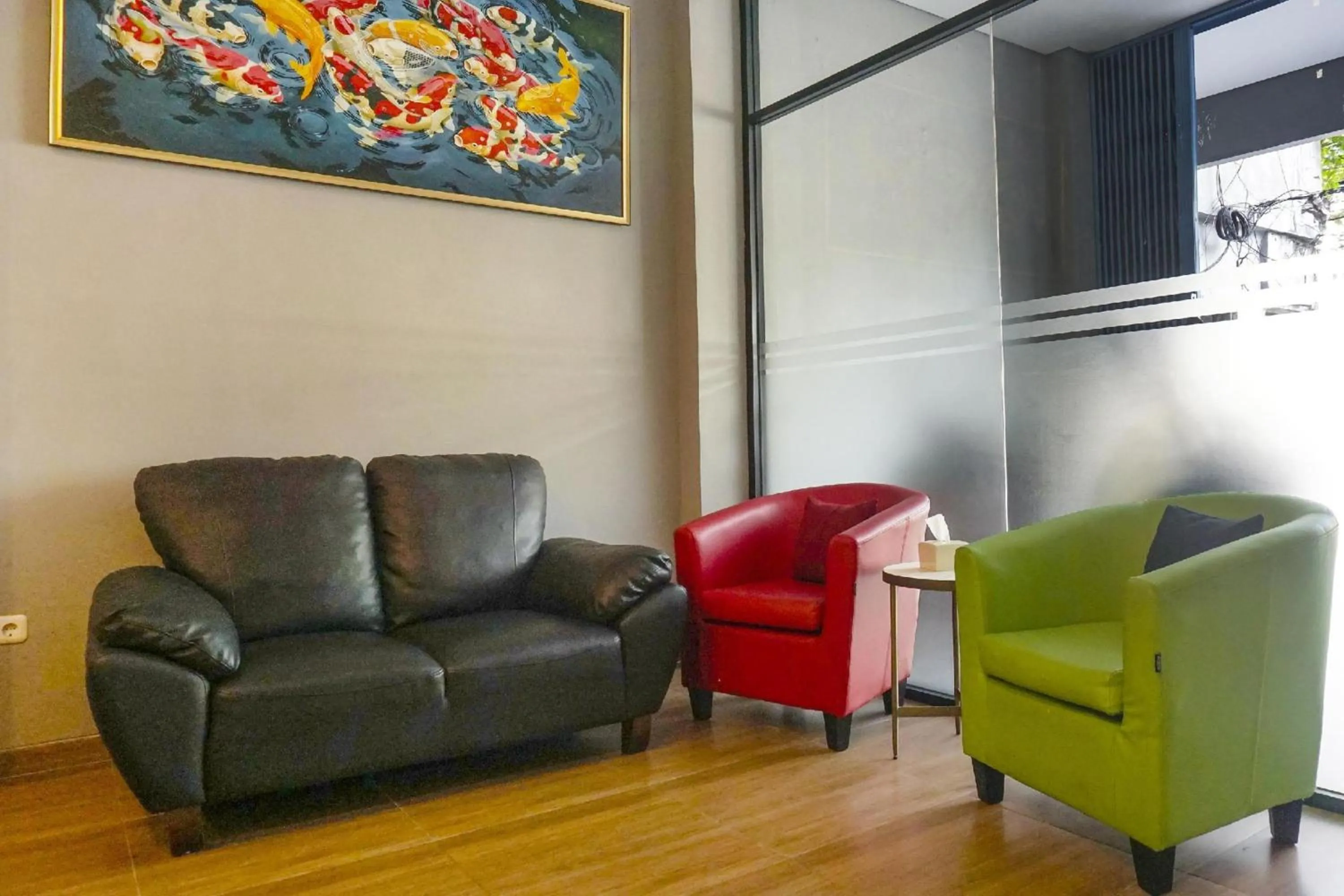 Lobby or reception in Hotel O Fiducia Capsule Hotel