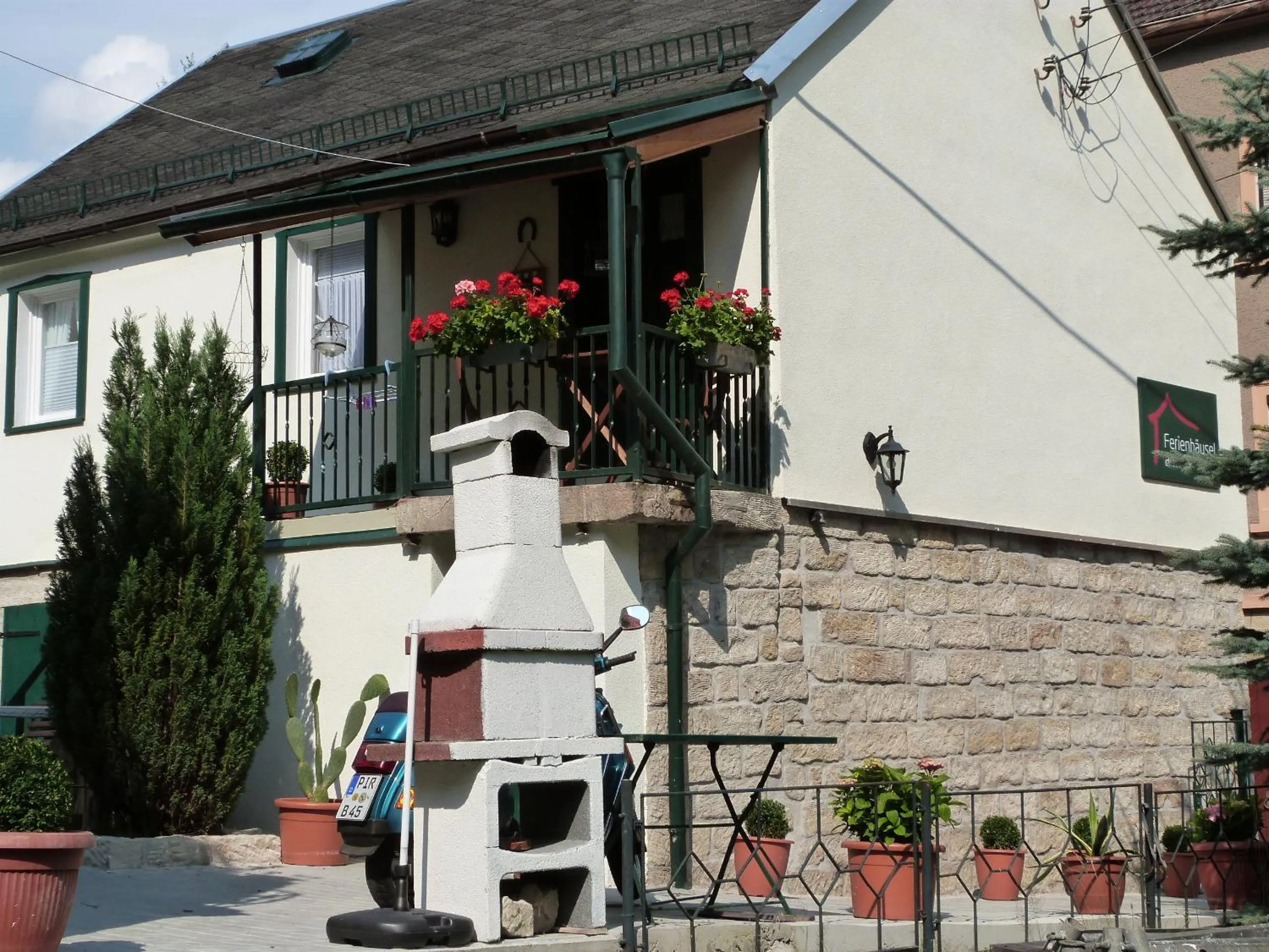 Garden in Ferienhäusel am Malerweg mit Terrasse