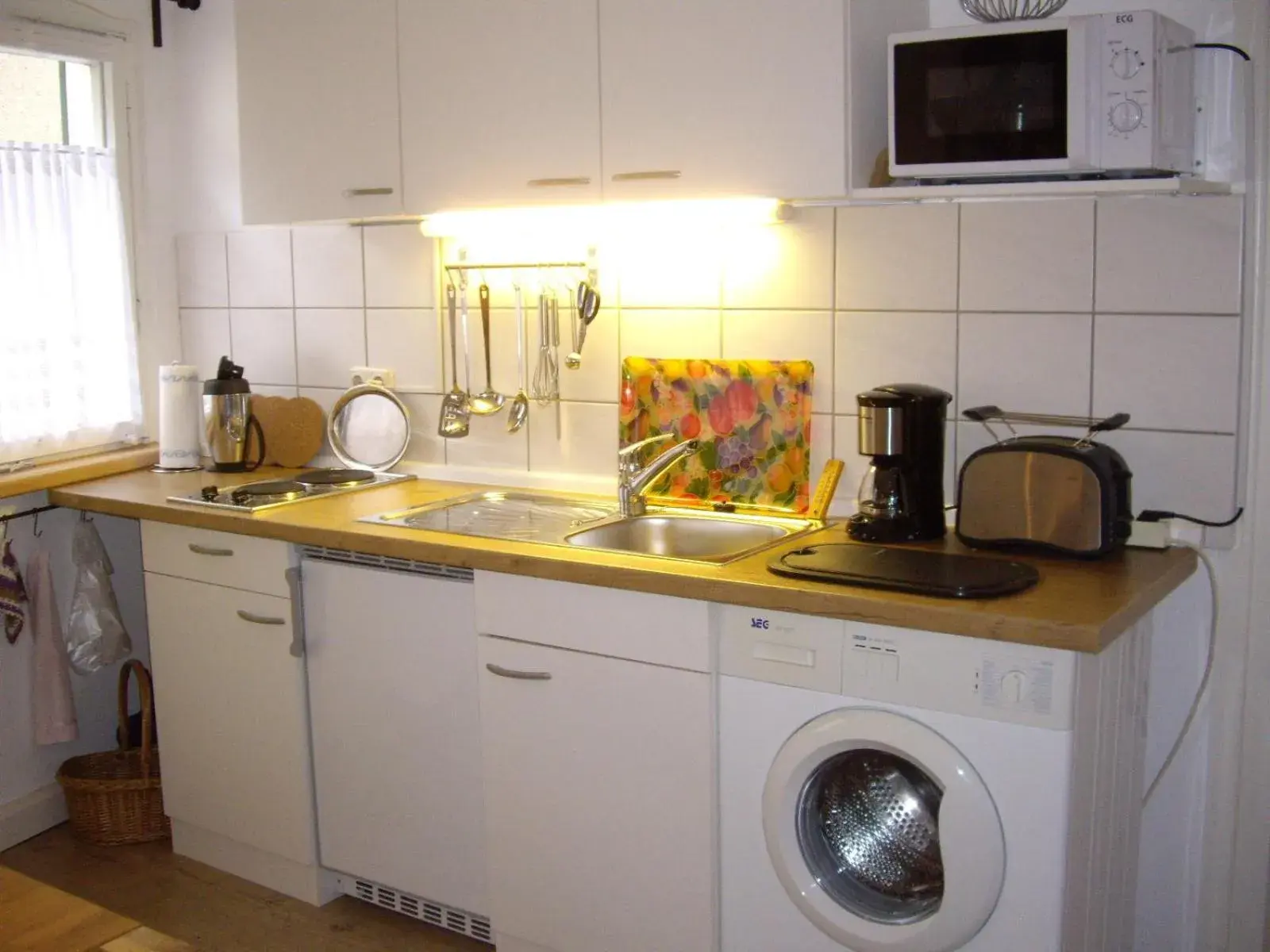 Kitchen or kitchenette in Ferienhäusel am Malerweg mit Terrasse Kitchen or kitchenette in Ferienhäusel am Malerweg mit Terrasse