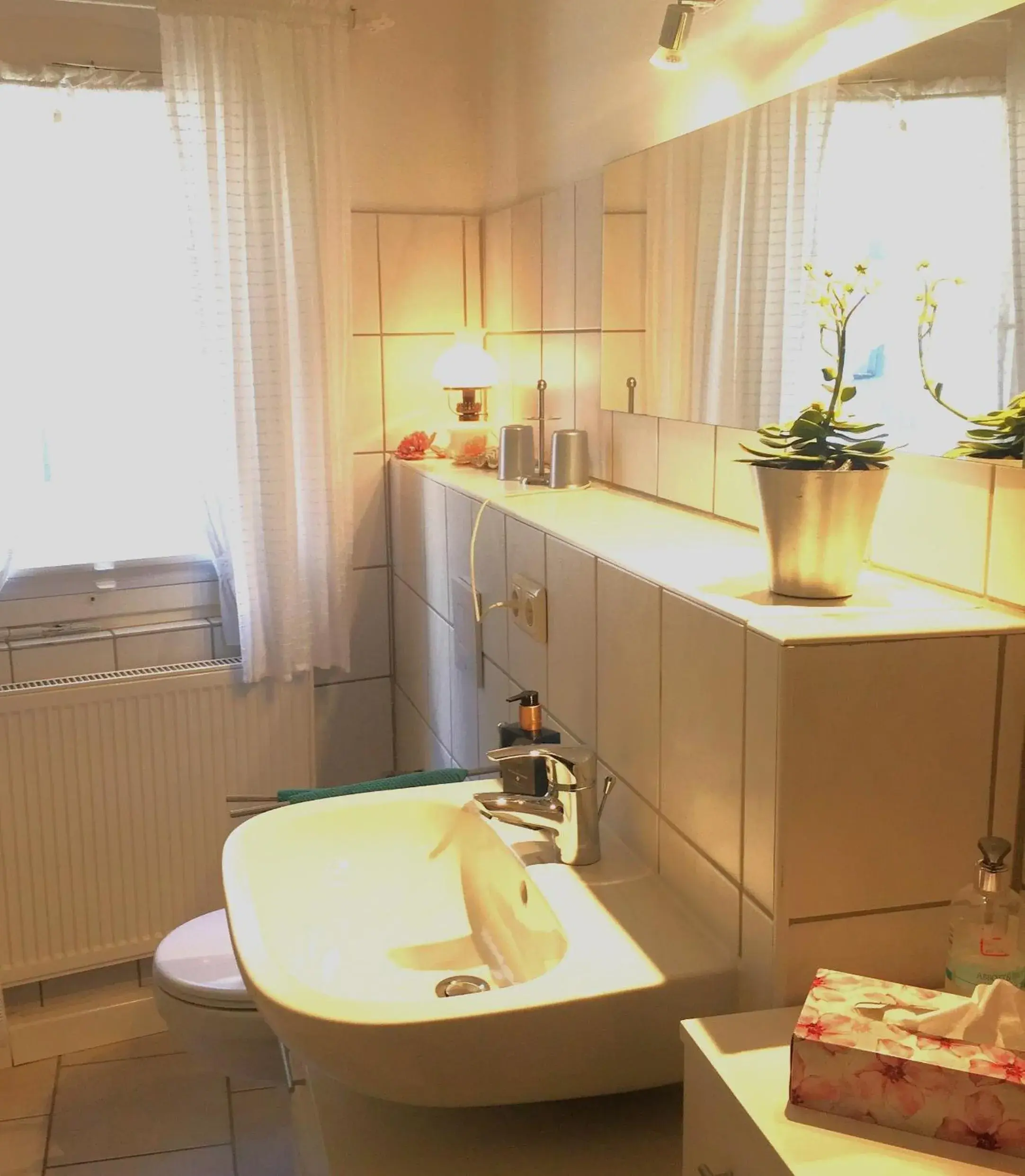 Bathroom in Ferienhäusel am Malerweg mit Terrasse Bathroom in Ferienhäusel am Malerweg mit Terrasse