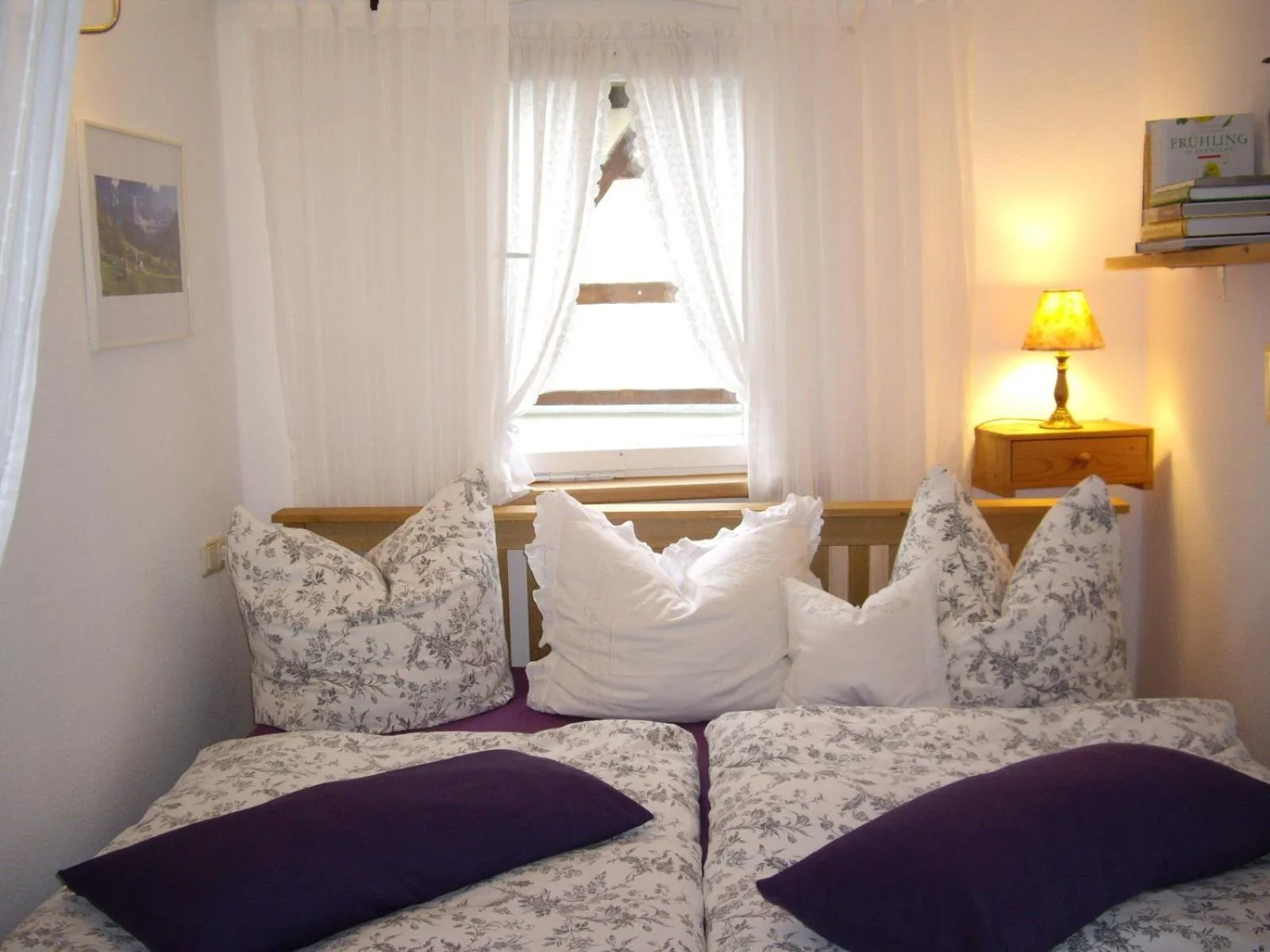 Bedroom, Bed in Ferienhäusel am Malerweg mit Terrasse