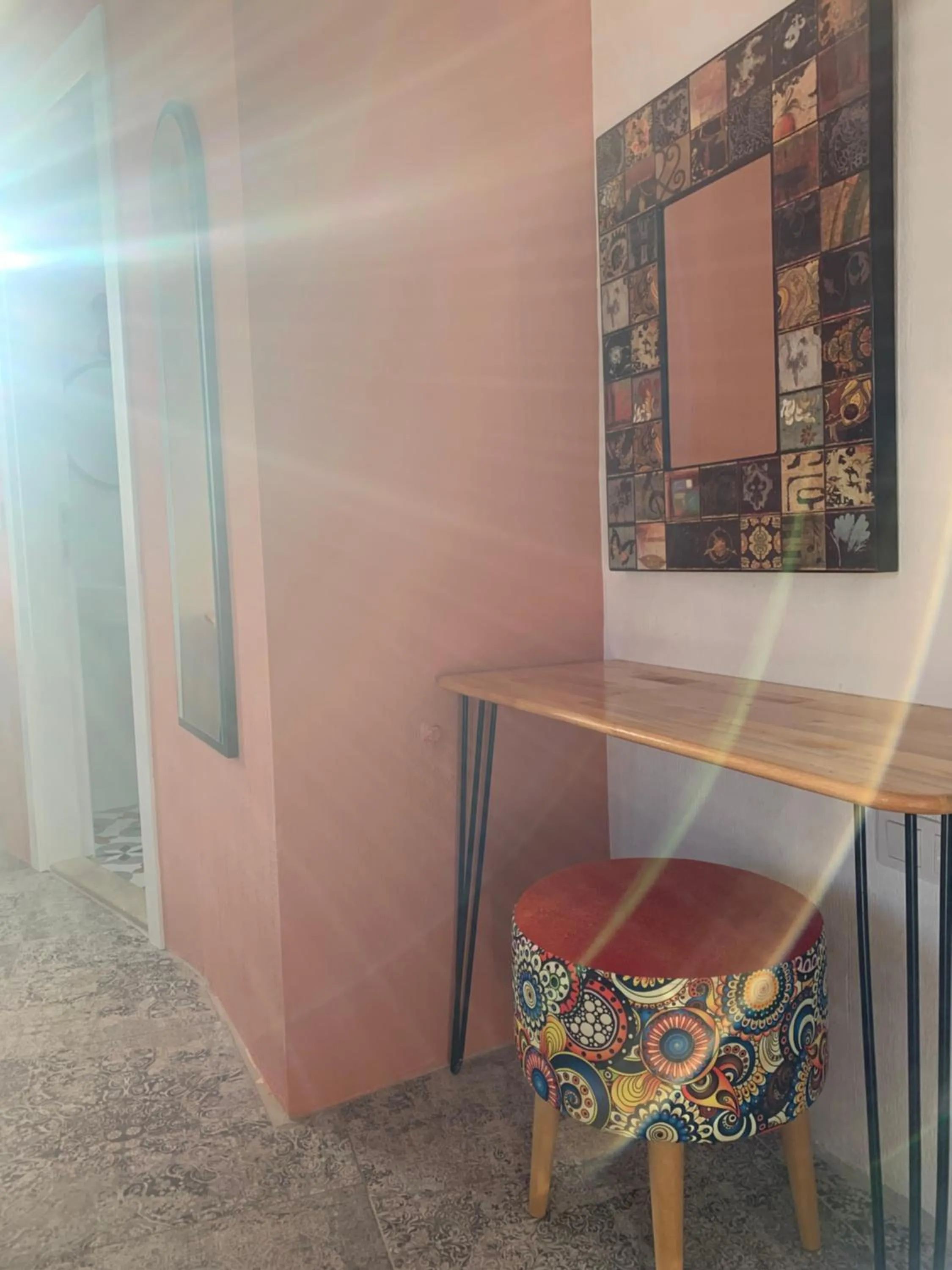 Seating area in Arden's House