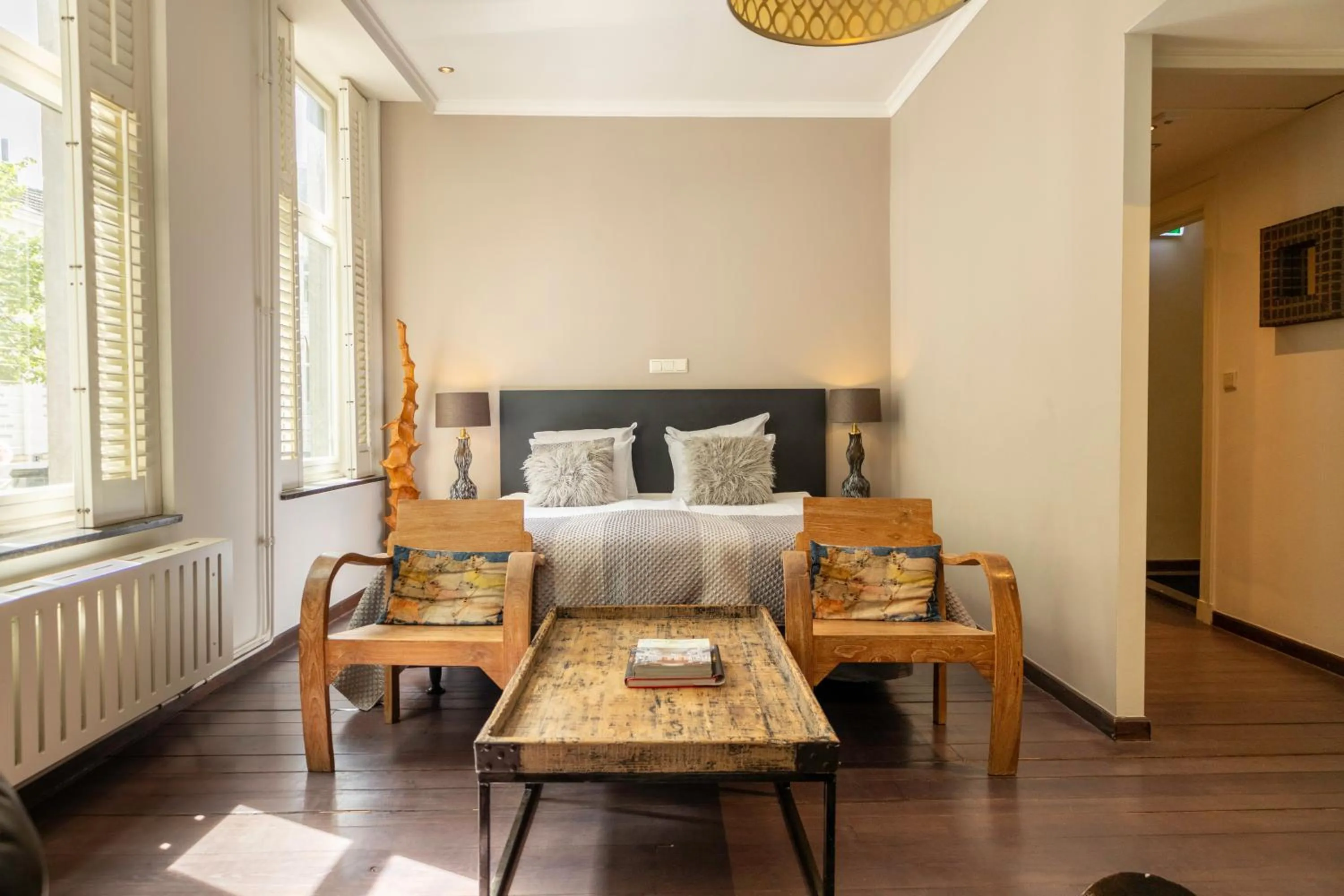 Bed in Bouteaque Hotel