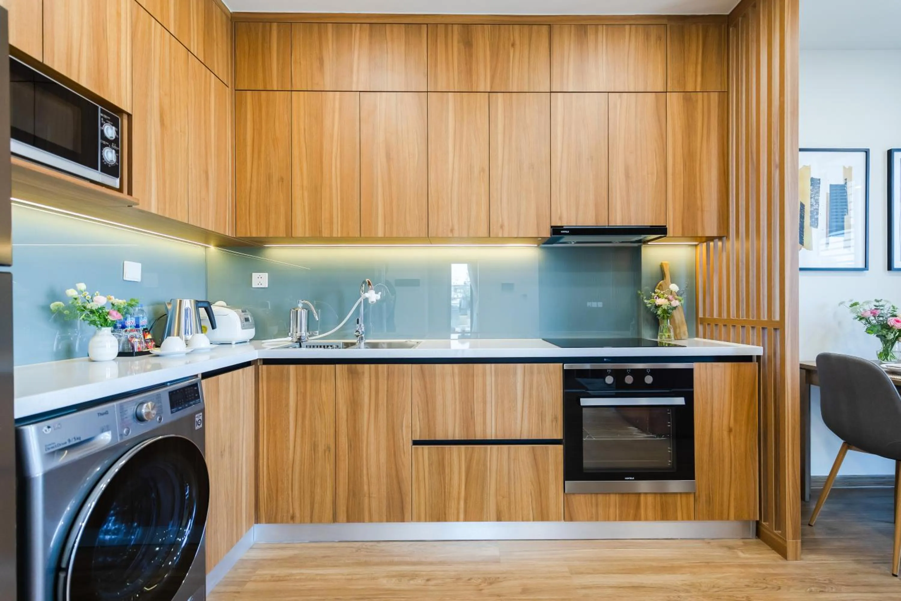 Kitchen or kitchenette in Five Star Westlake 1st-4th Floors Hotel & Serviced Apartment