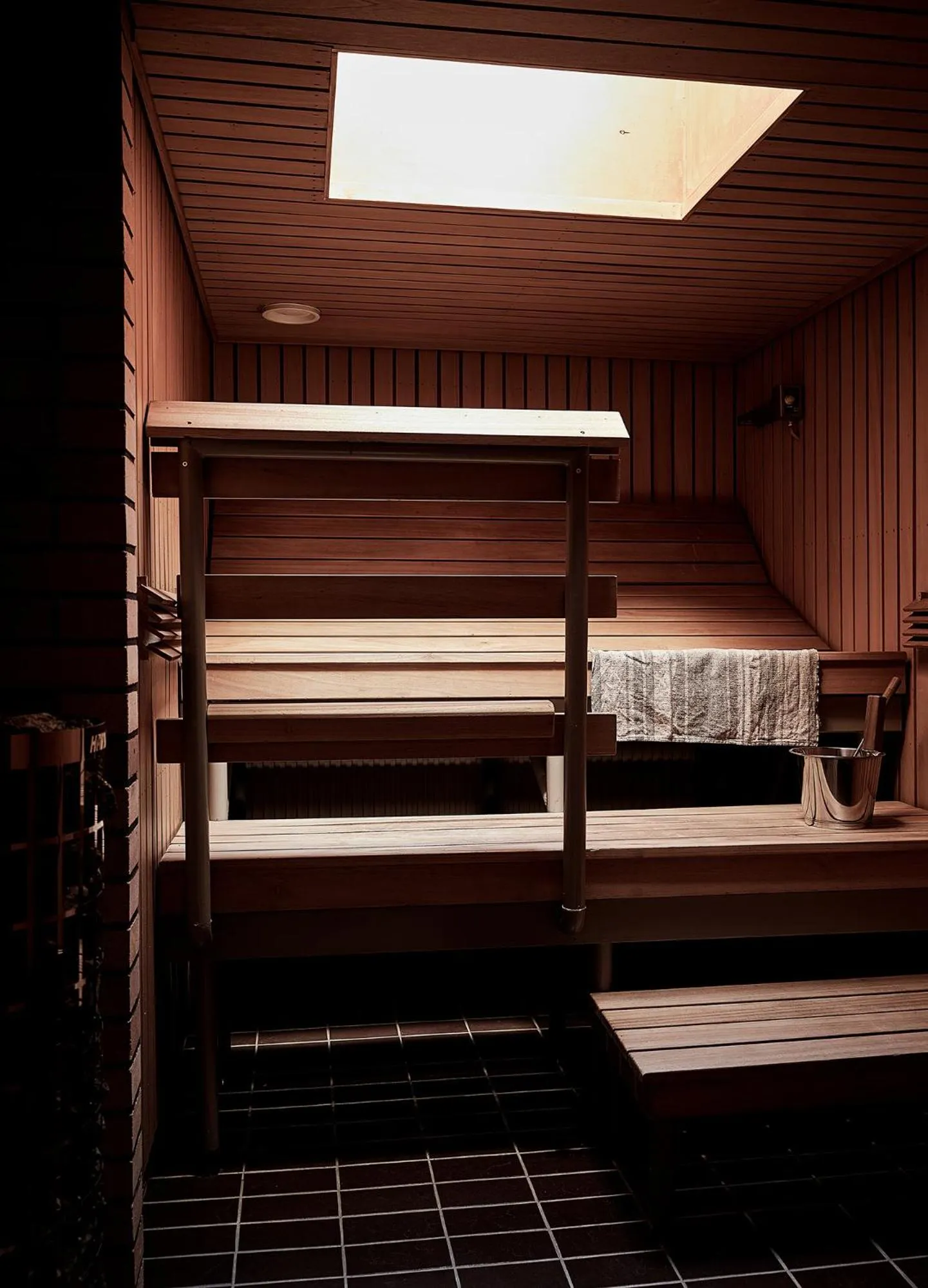 Sauna, Bed in Hotelli Vihannonkulma