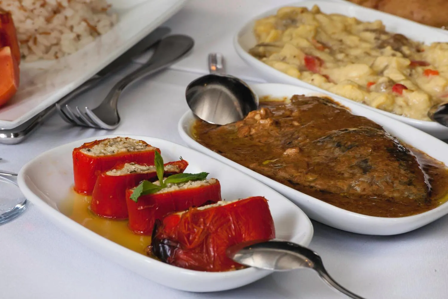 Food close-up in Hotel Troya