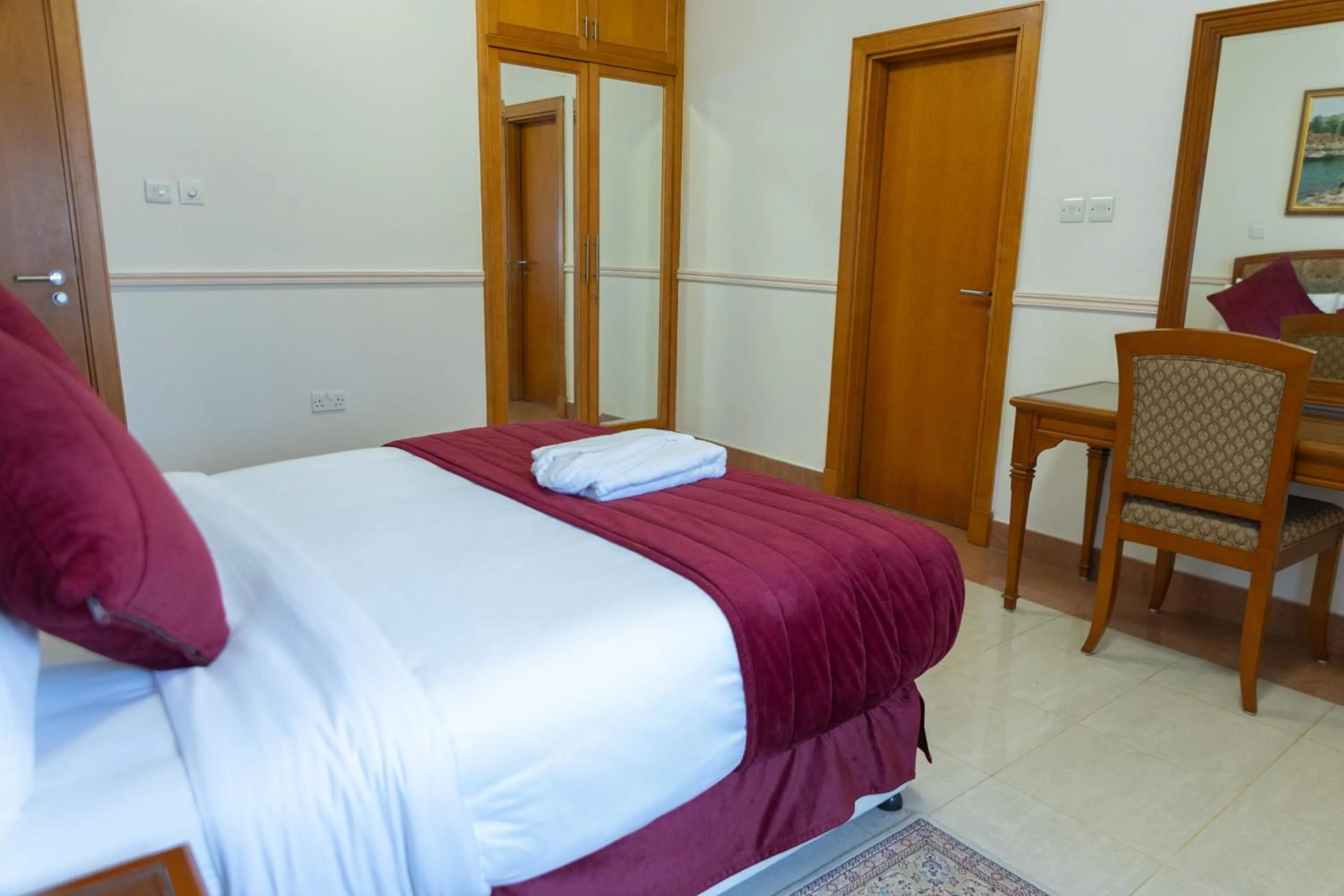 Bed in Al Shatti Villas