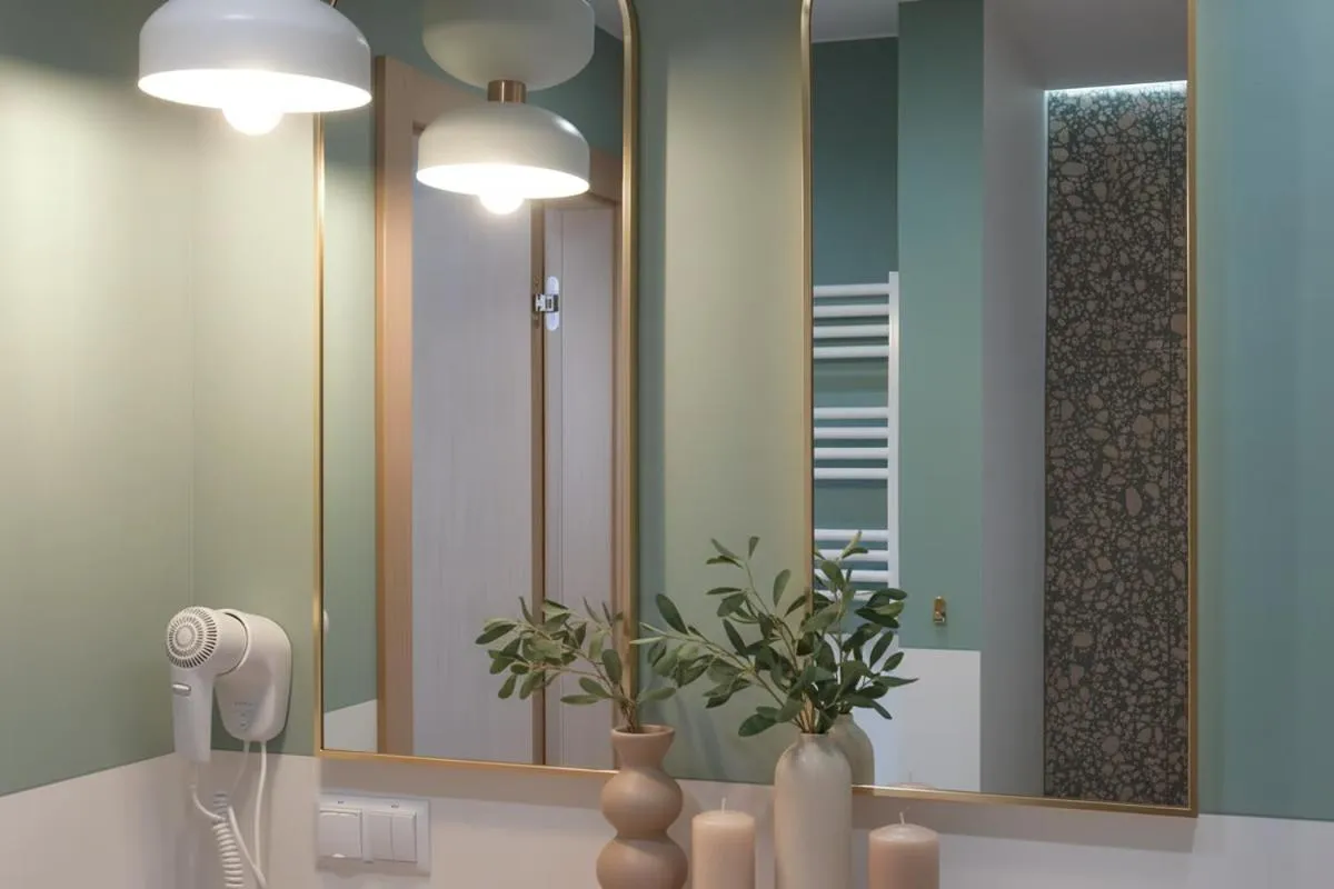 Bathroom in Monciak55 Sopot Apartments by StayLab