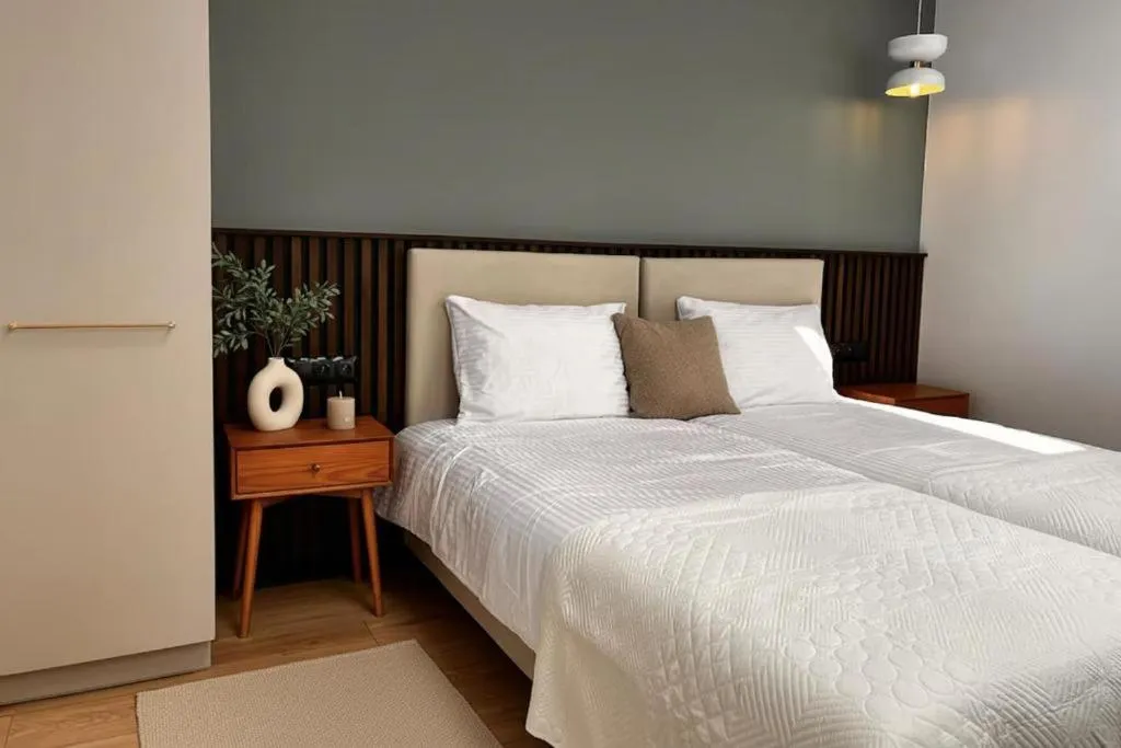 Bed in Monciak55 Sopot Apartments by StayLab