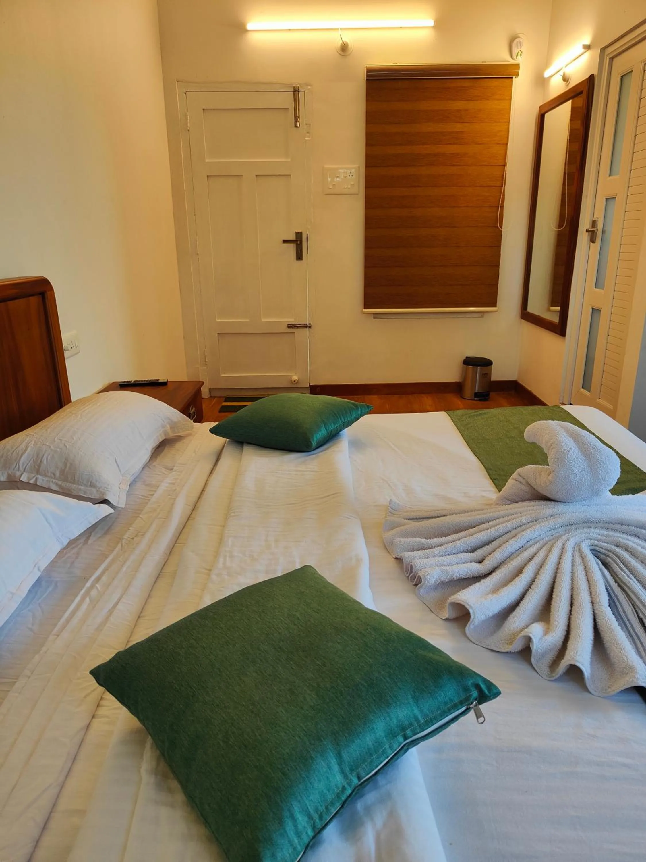 Bed in Kurialacherry House Alleppey