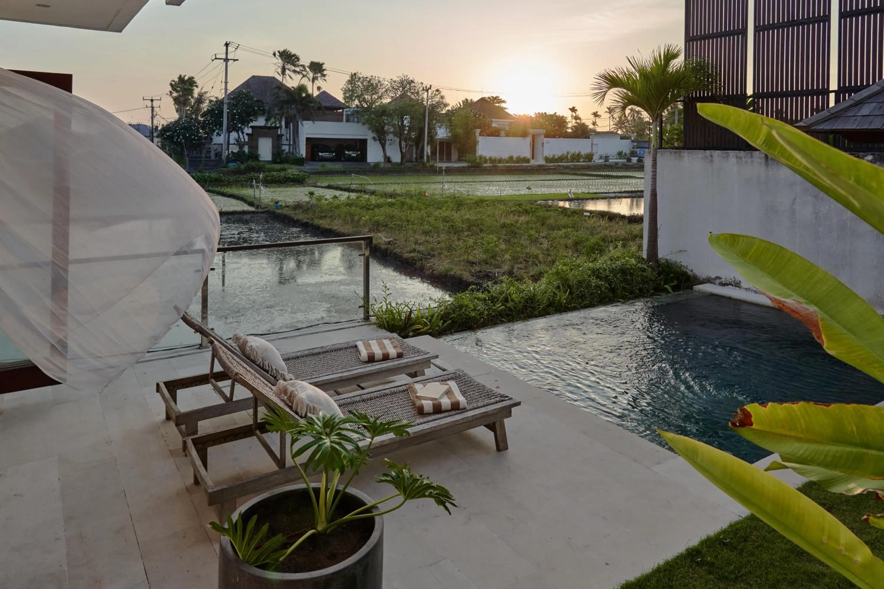 Balcony/Terrace in Om Cemagi Beach Villa Canggu