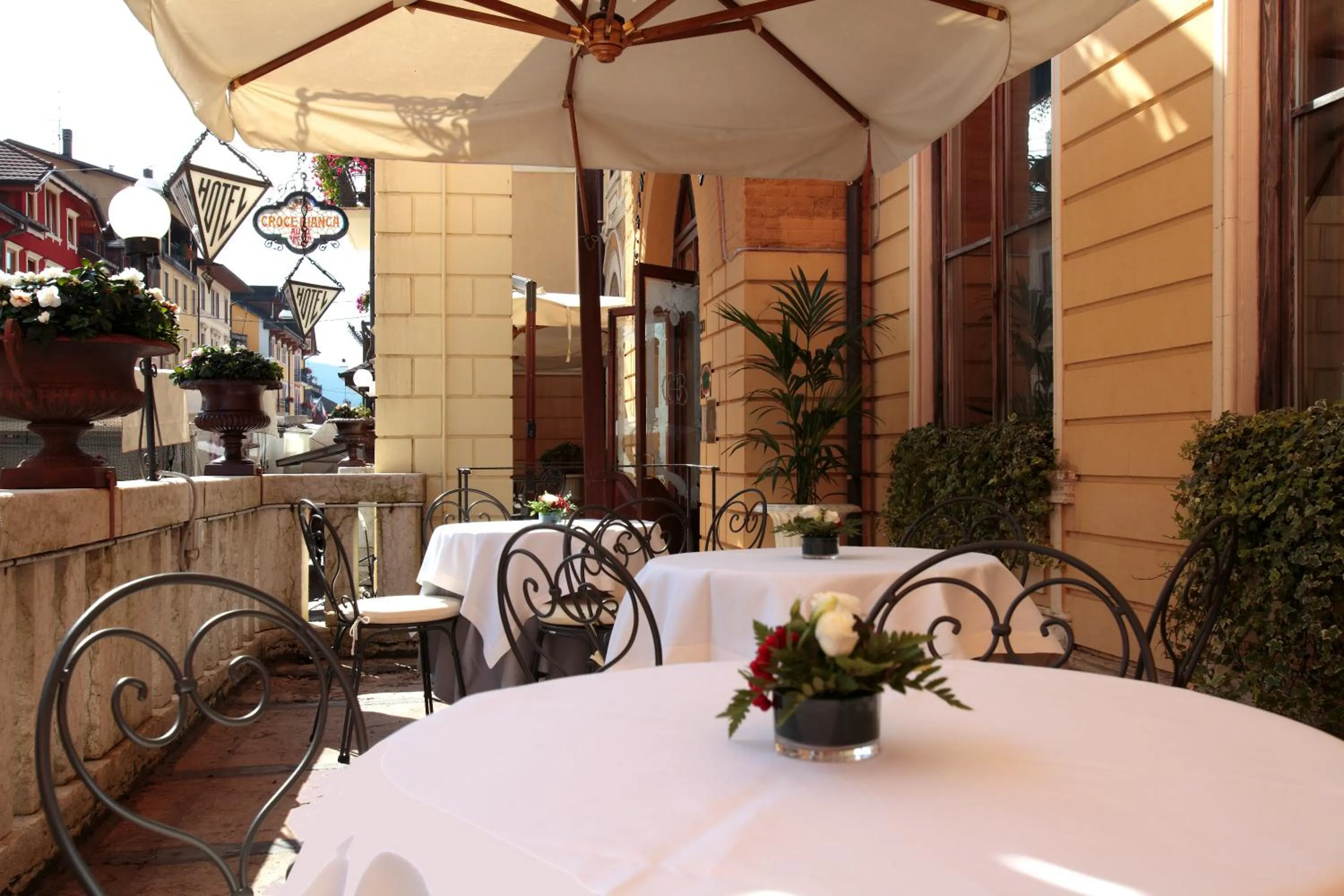 Balcony/Terrace in Hotel Croce Bianca
