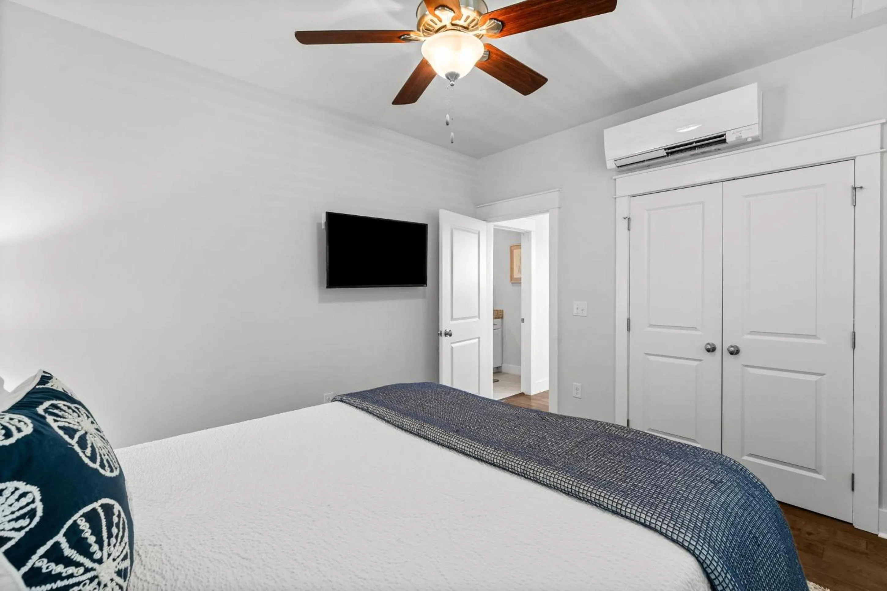 Bed in 30A Pet Friendly Beach House - 33 Sunset by Panhandle Getaways