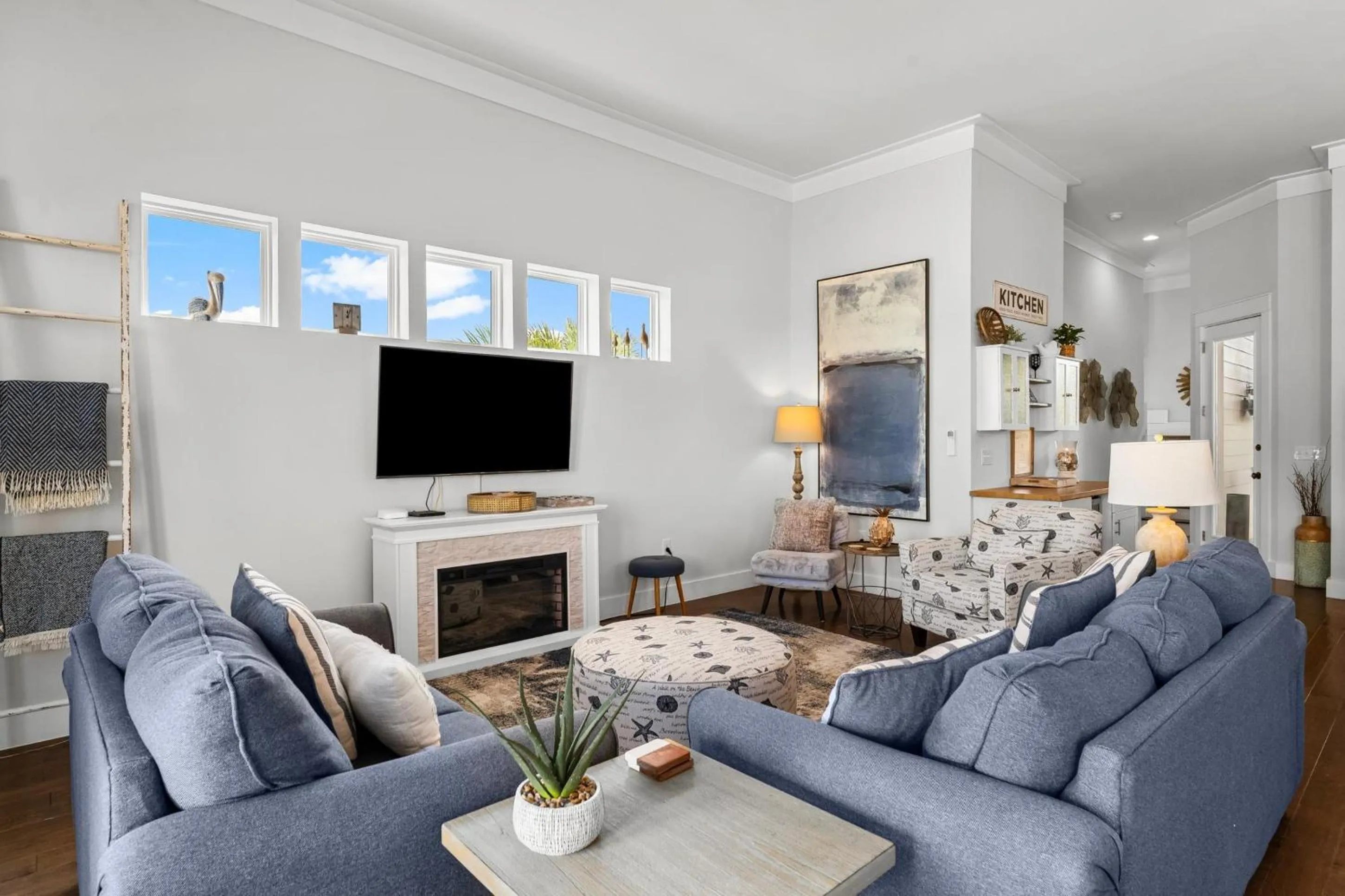 TV and multimedia in 30A Pet Friendly Beach House - 33 Sunset by Panhandle Getaways