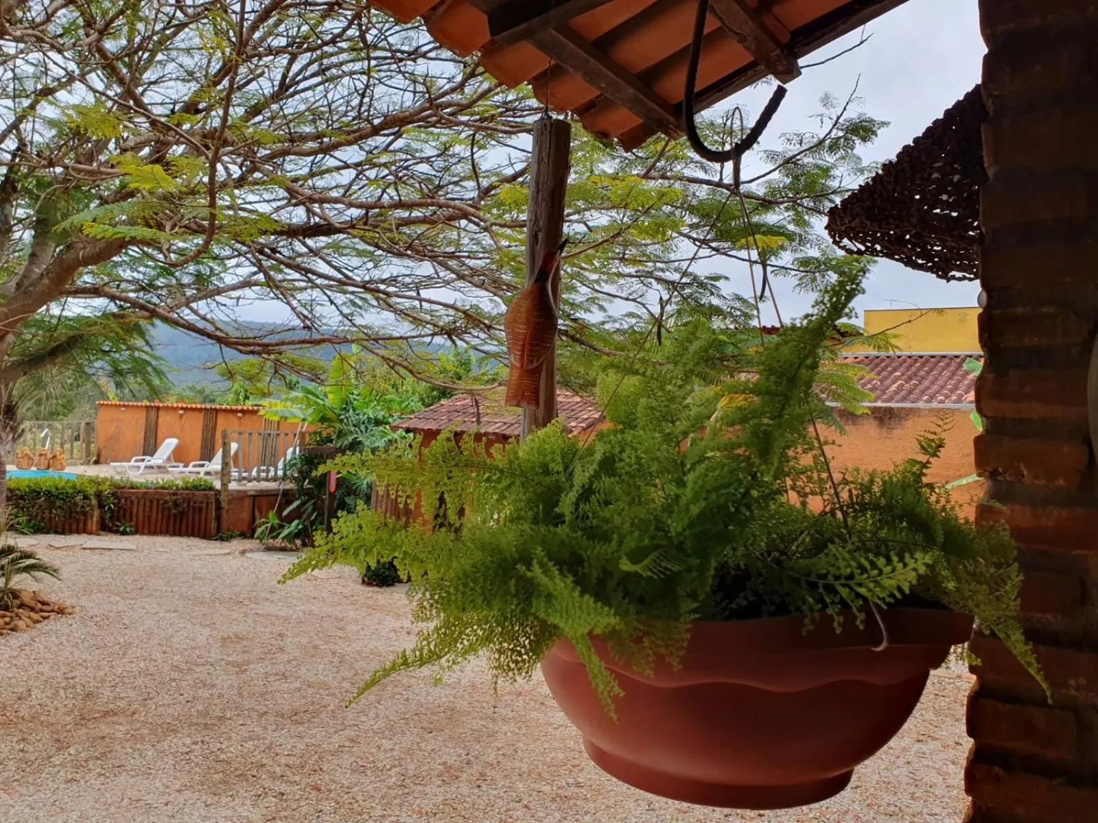 Garden view in Pousada Recanto dos Leões