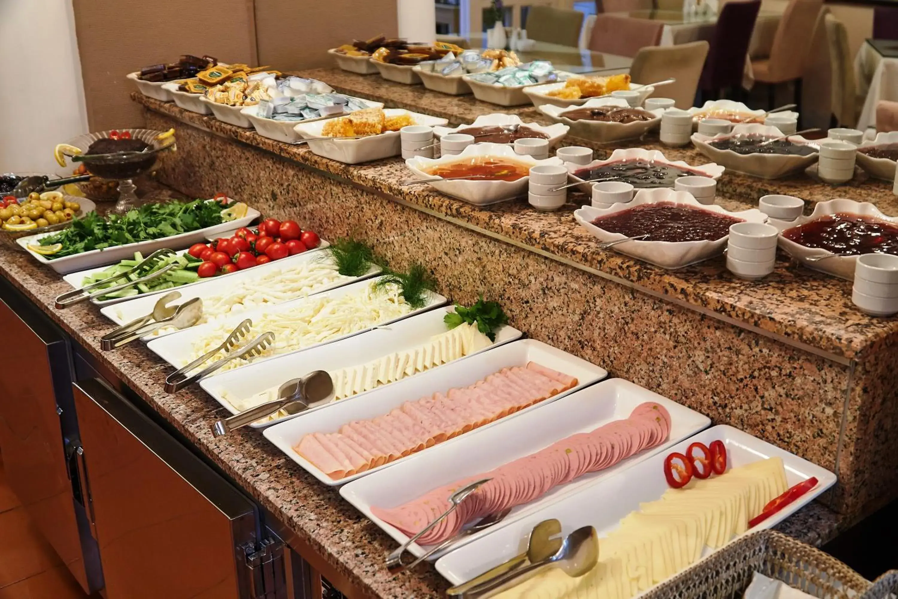Buffet breakfast in Celal Sultan Hotel Special Class Buffet breakfast in Celal Sultan Hotel Special Class