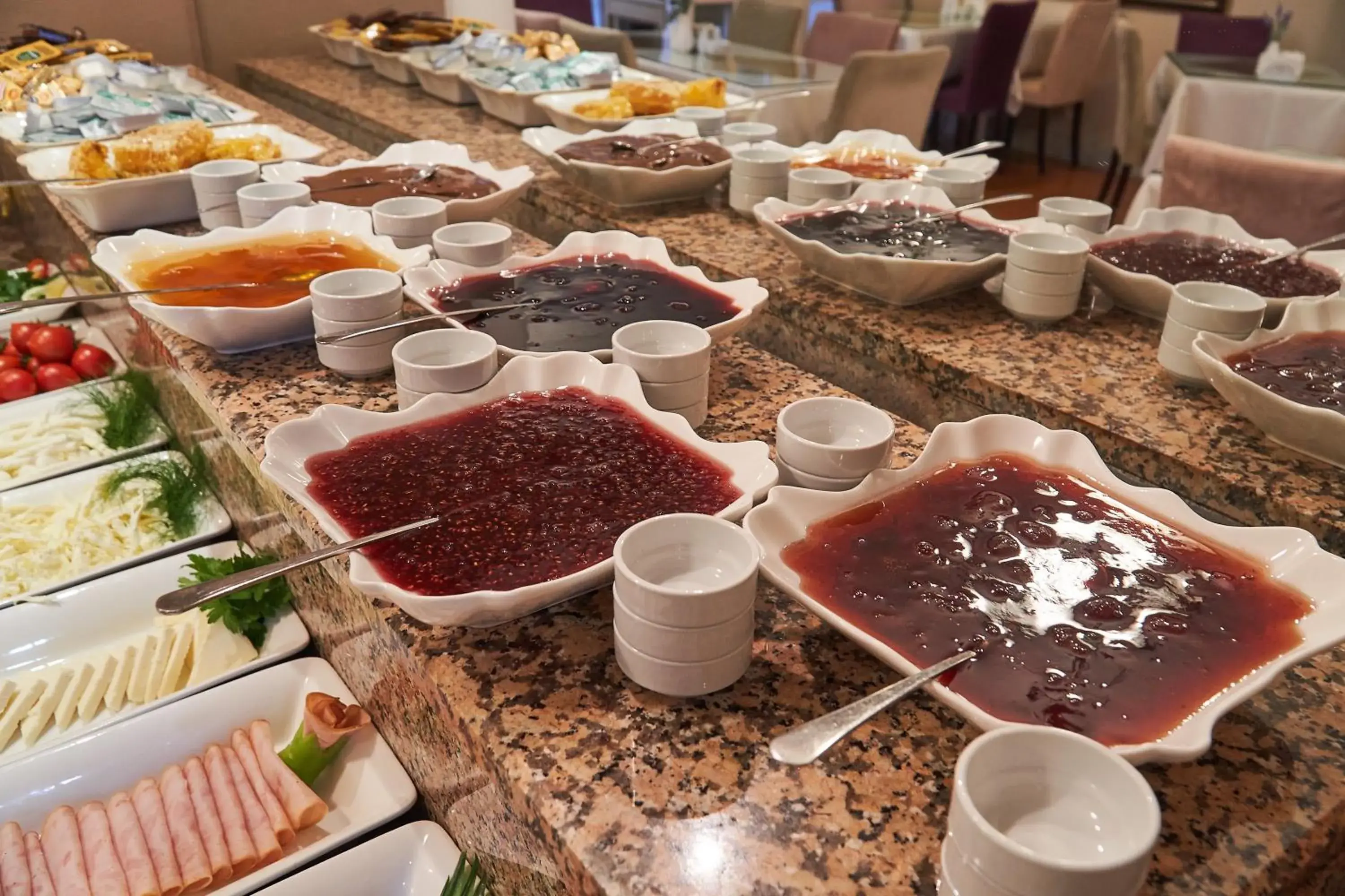 Buffet breakfast in Celal Sultan Hotel Special Class Buffet breakfast in Celal Sultan Hotel Special Class