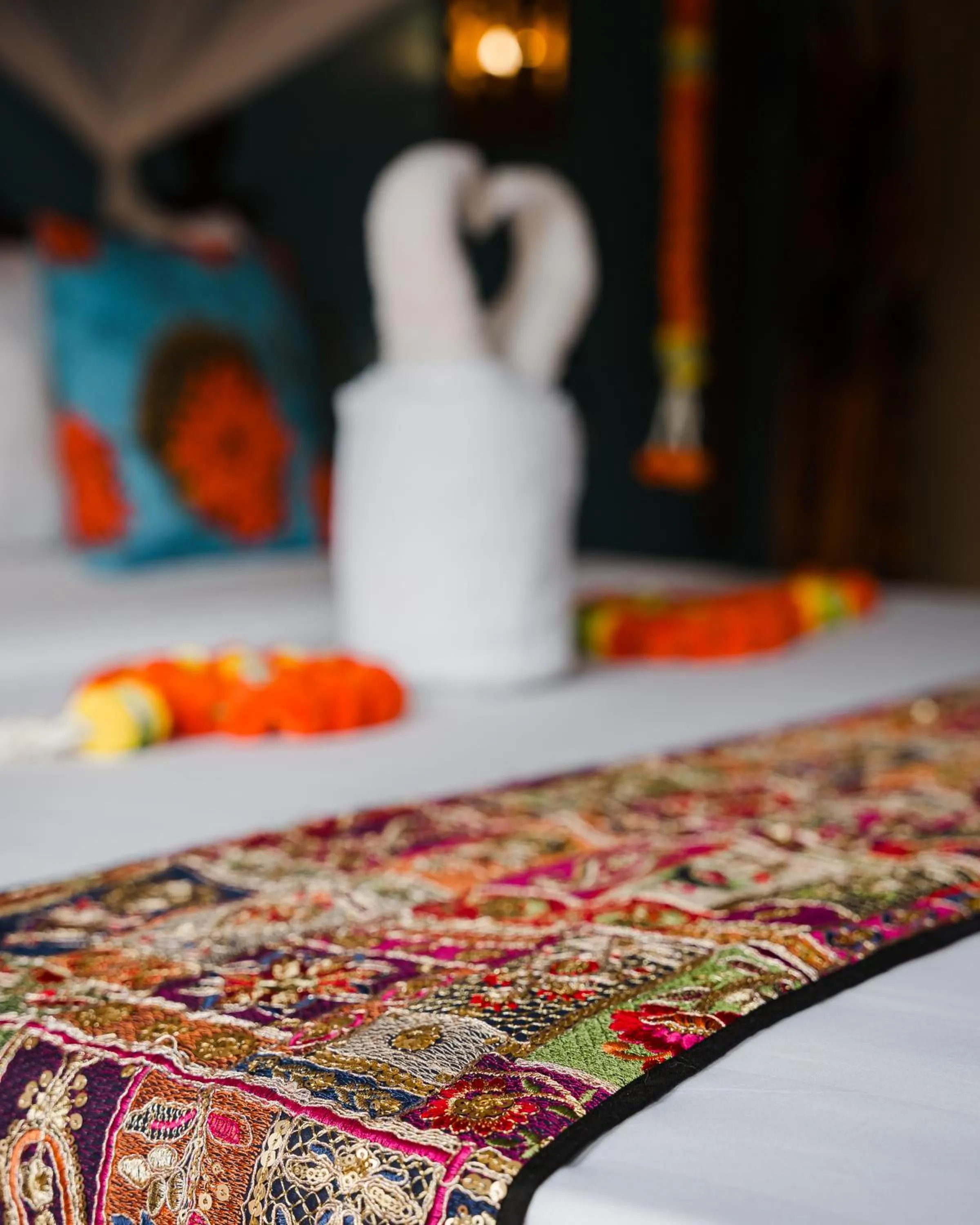 Bed in Emerald Palm Boutique Hotel