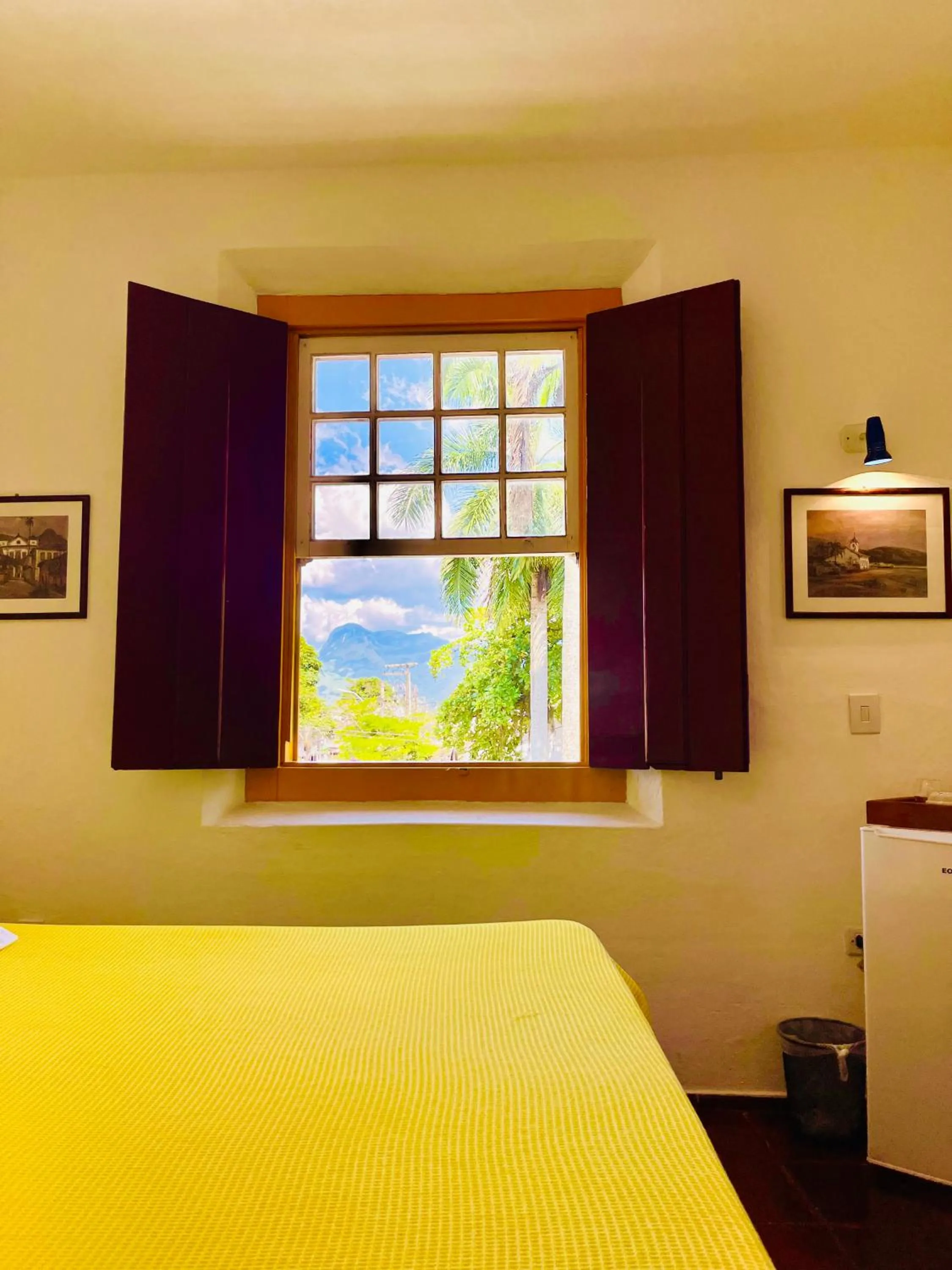 View (from property/room), Bed in Café e Prosa Centro Histórico