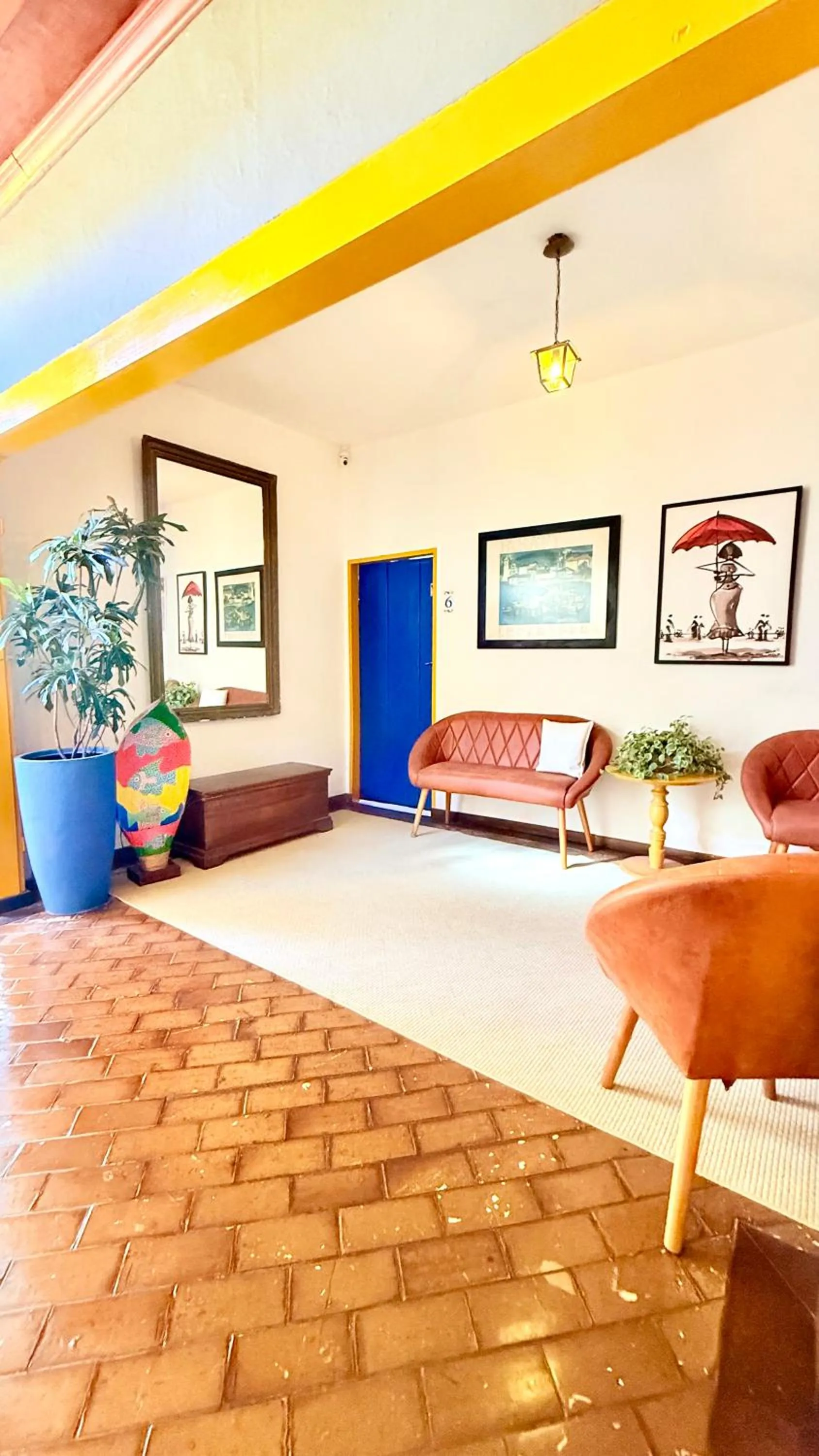 Inner courtyard view in Café e Prosa Centro Histórico