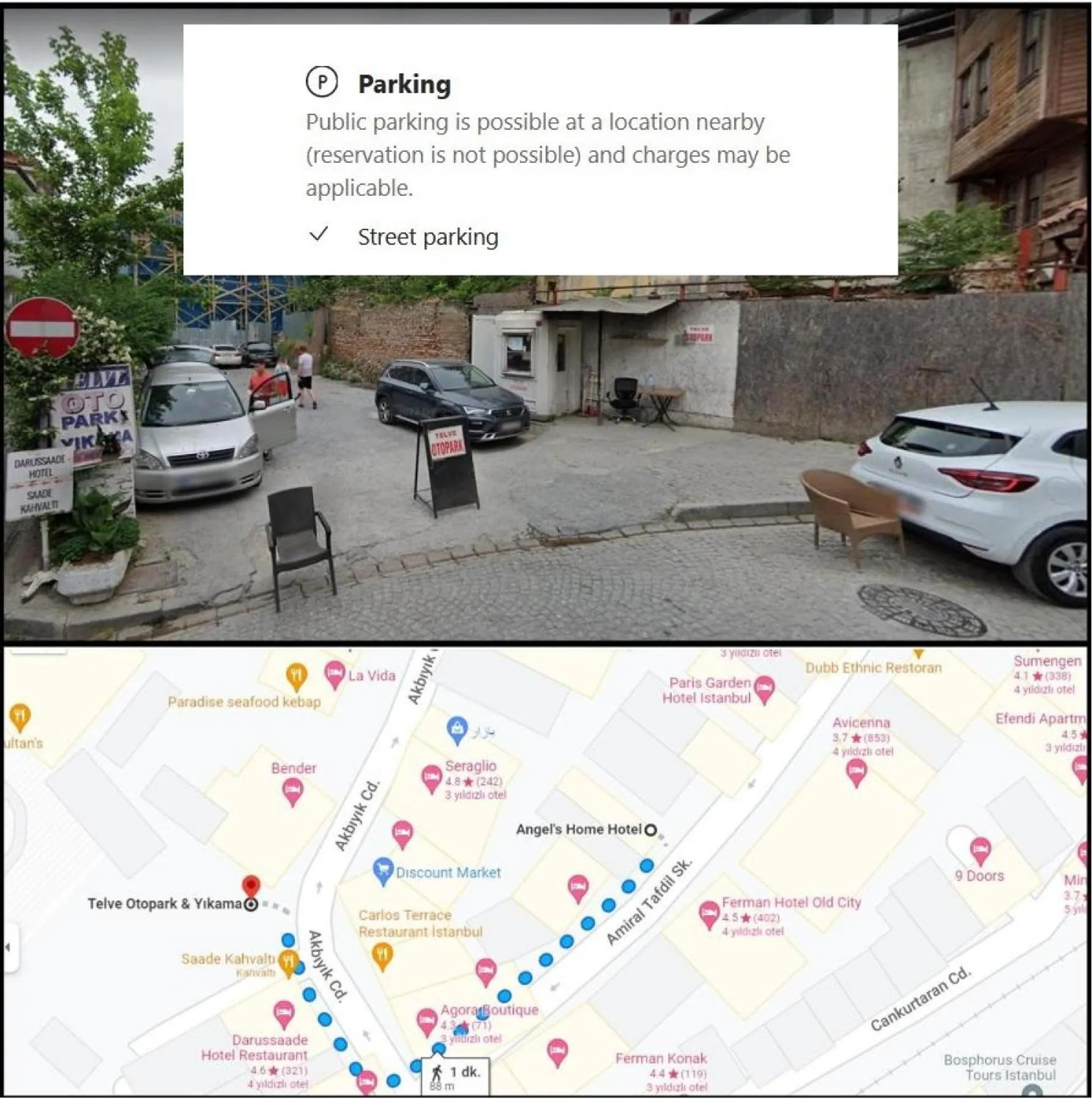 Parking in Angel's Home Hotel - Angel Group Hotels