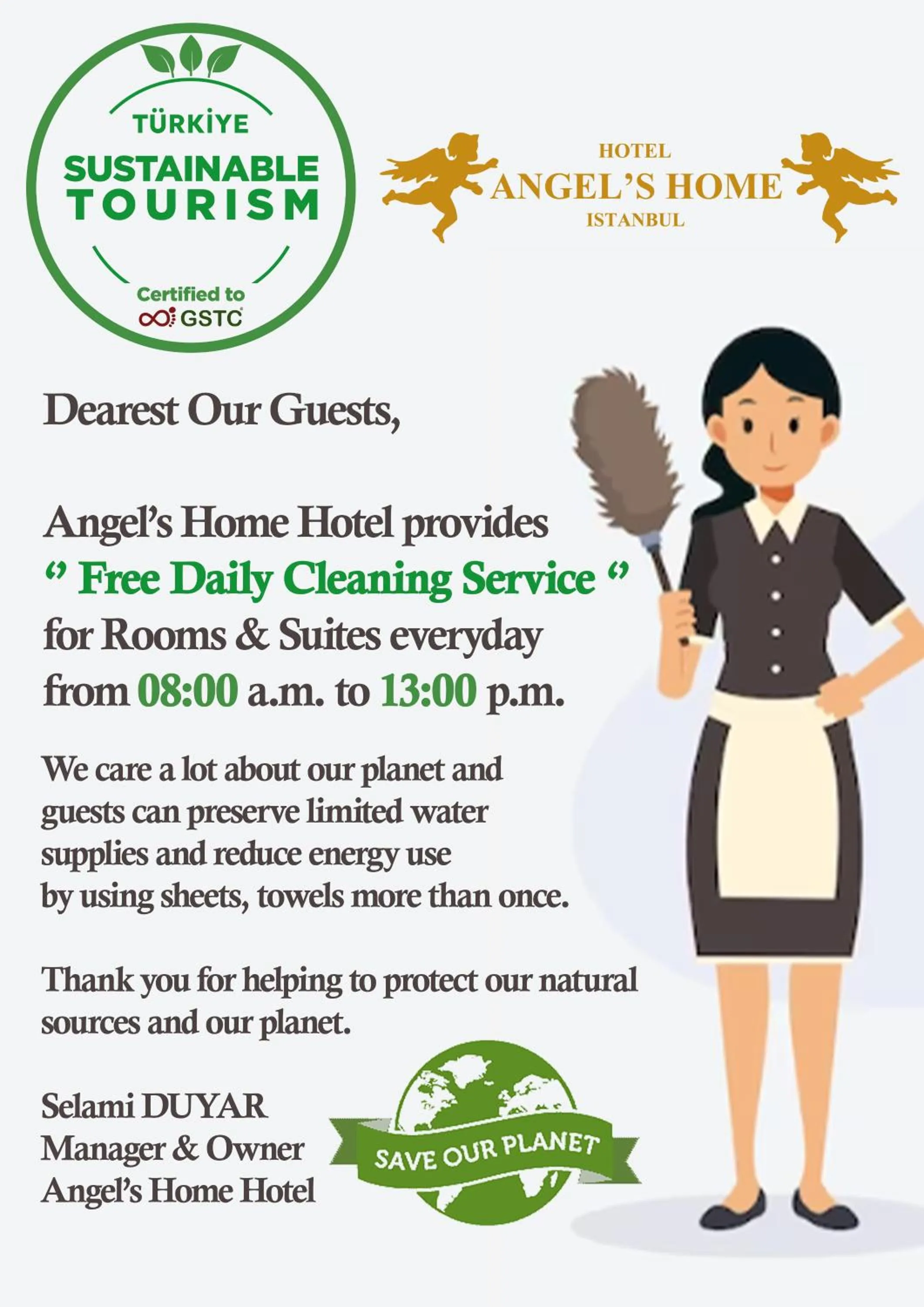 Logo/Certificate/Sign in Angel's Home Hotel - Angel Group Hotels