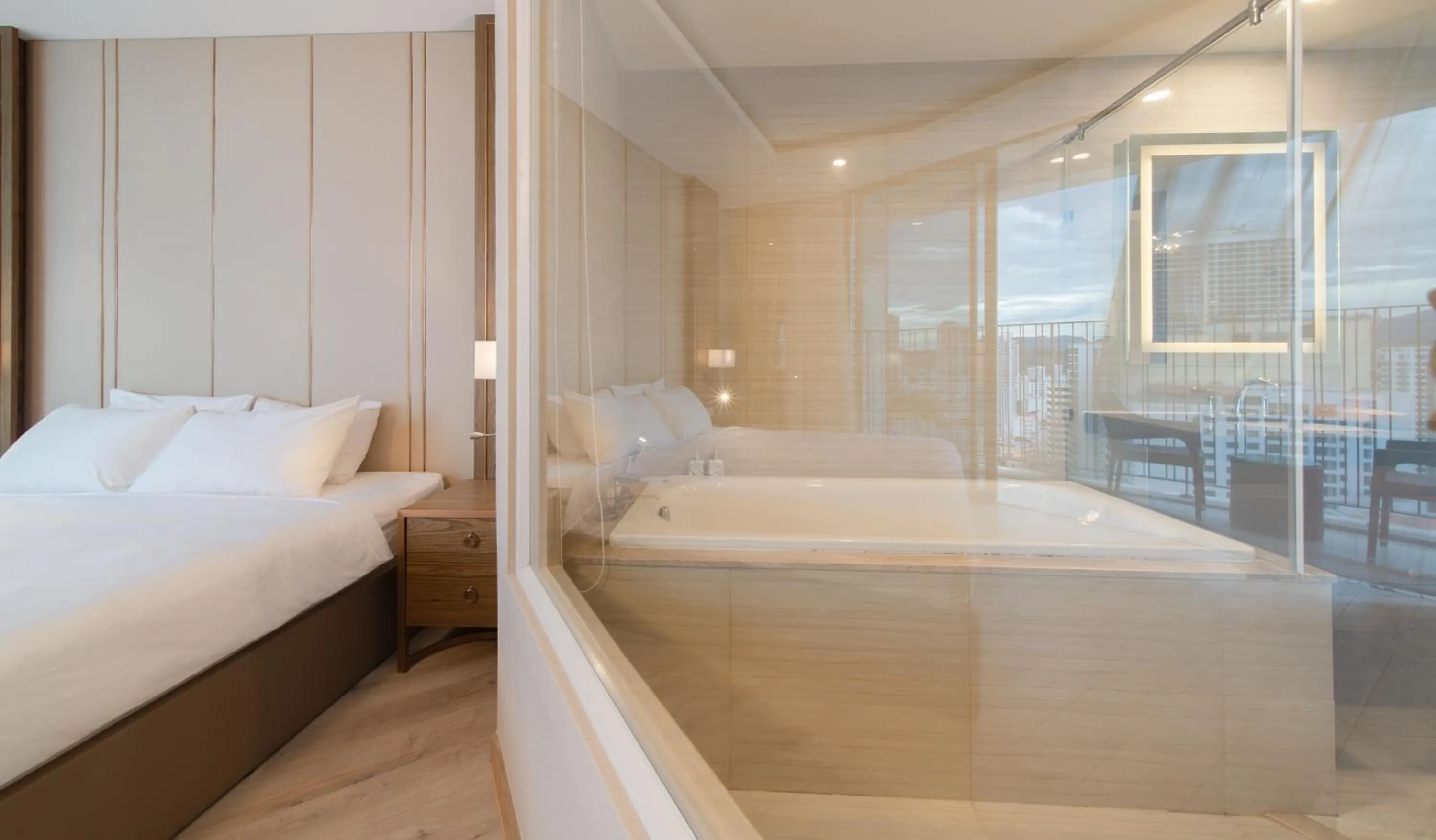 Bath, Bed in SeaHaven Panorama Nha Trang Superview Apartments