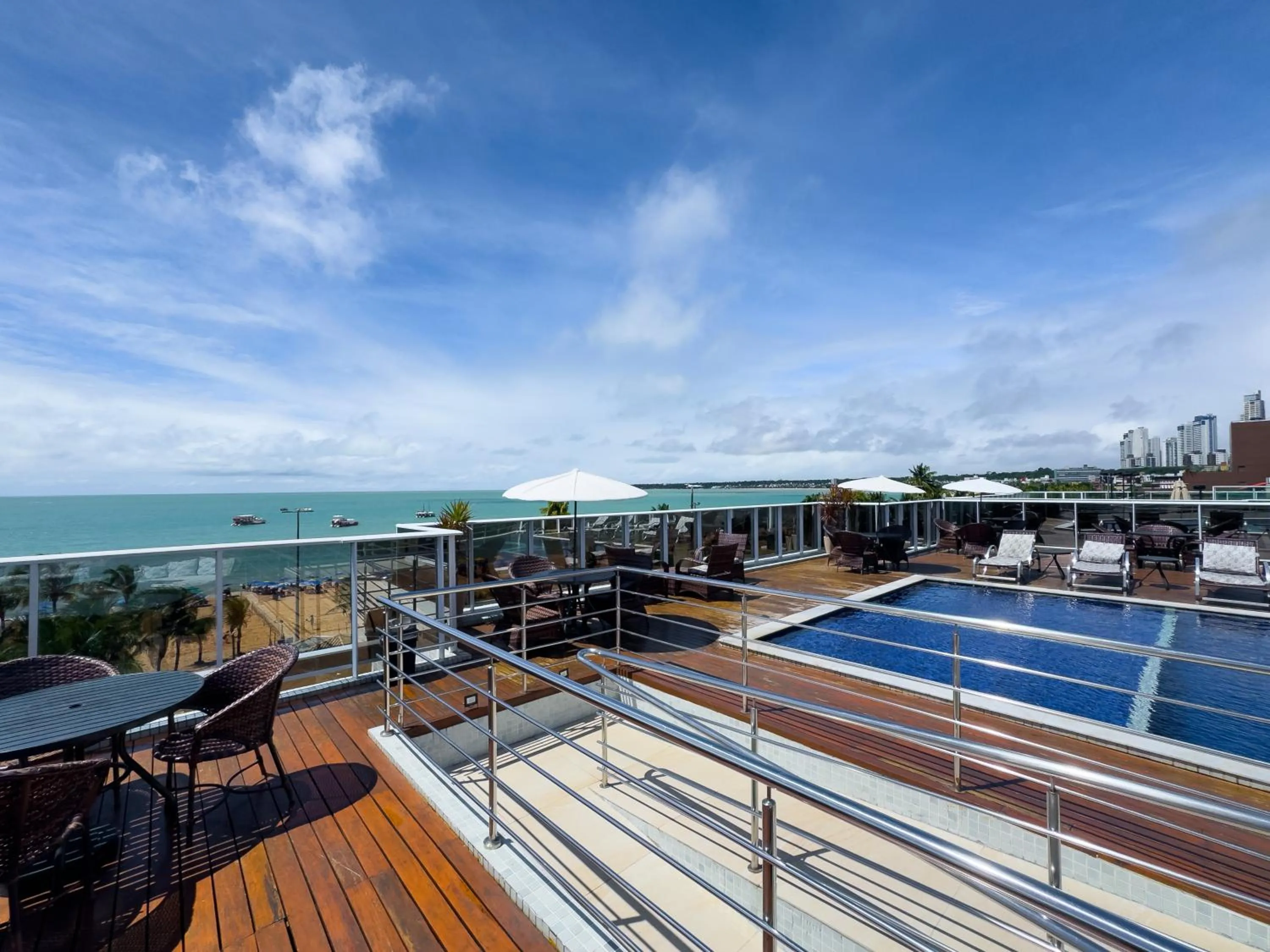 Pool view in Laguna Praia Hotel