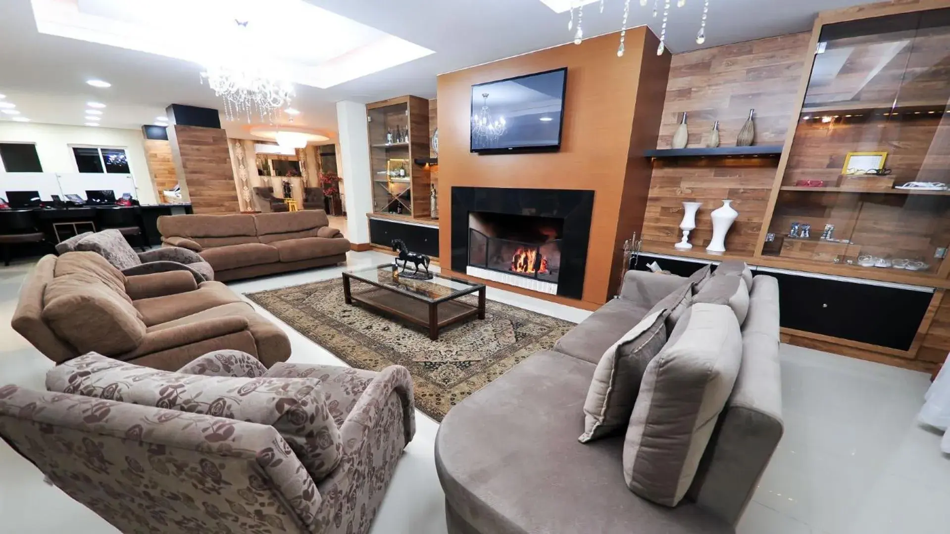 Lobby or reception in Sky Ville Hotel Gramado Lobby or reception in Sky Ville Hotel Gramado