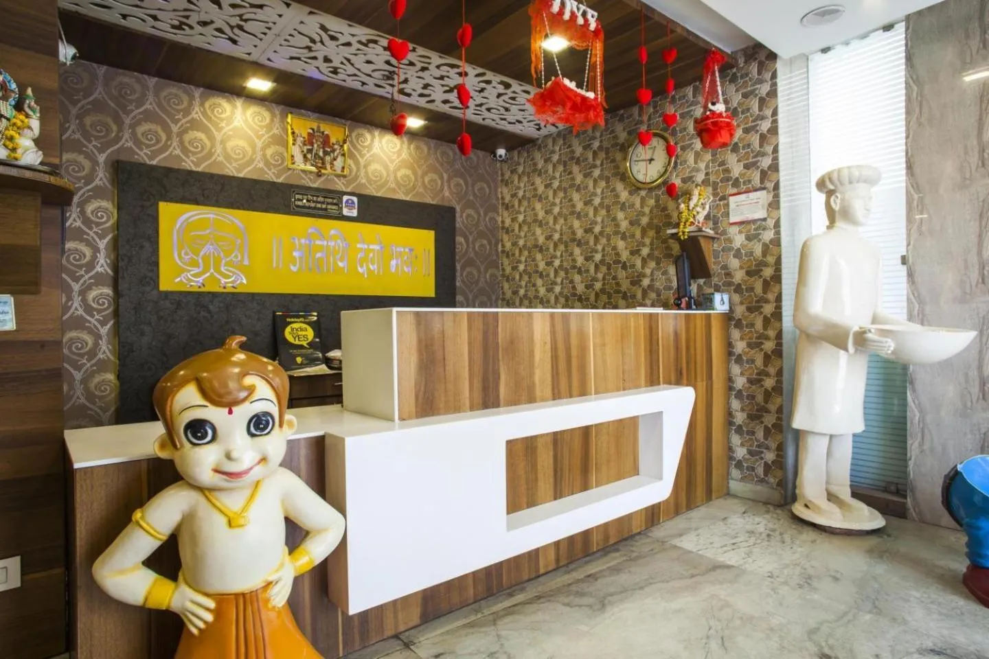 Lobby or reception in Hotel Mahadev Villa