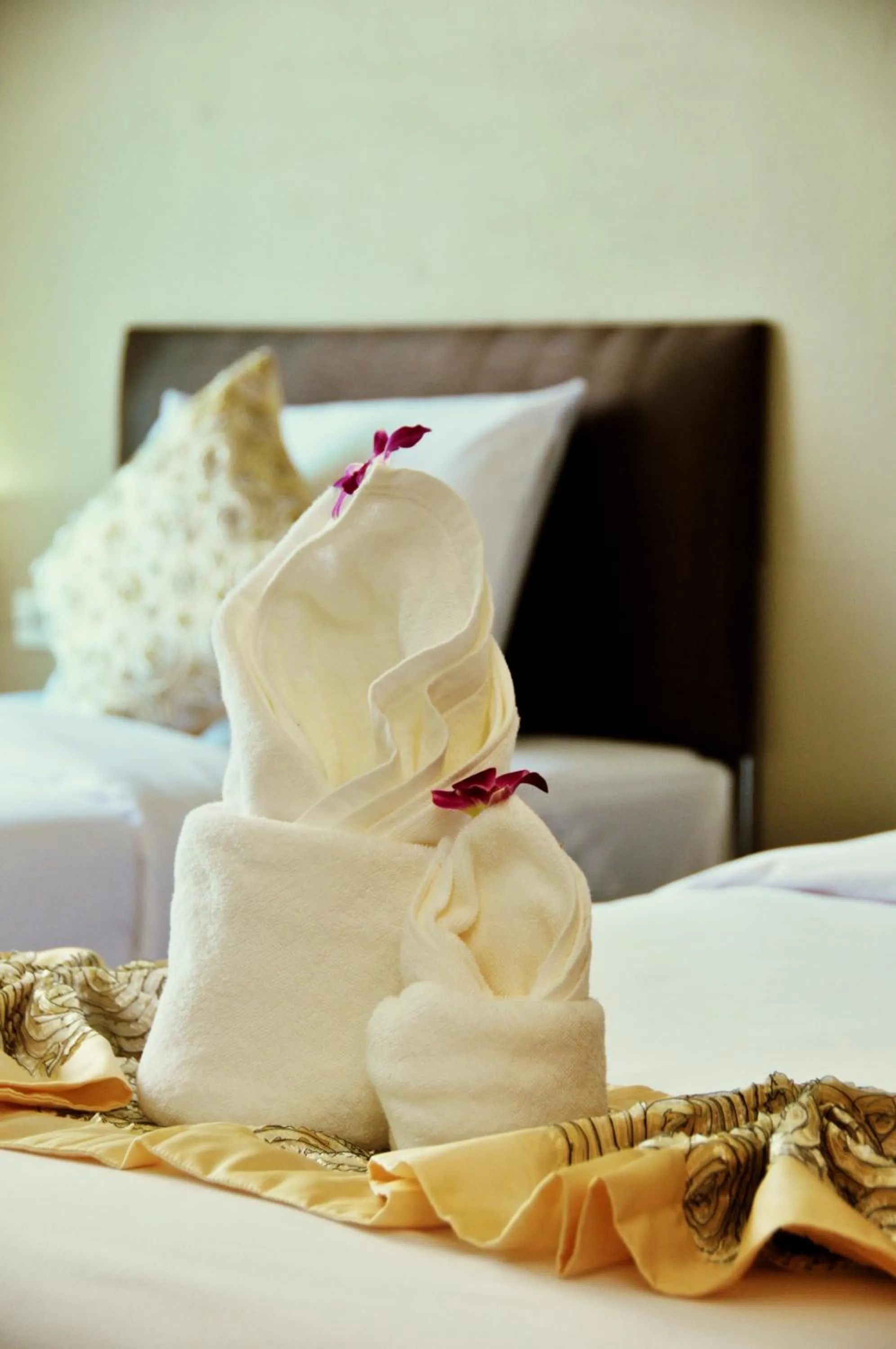 Decorative detail, Bed in AM Surin Place - SHA Extra Plus