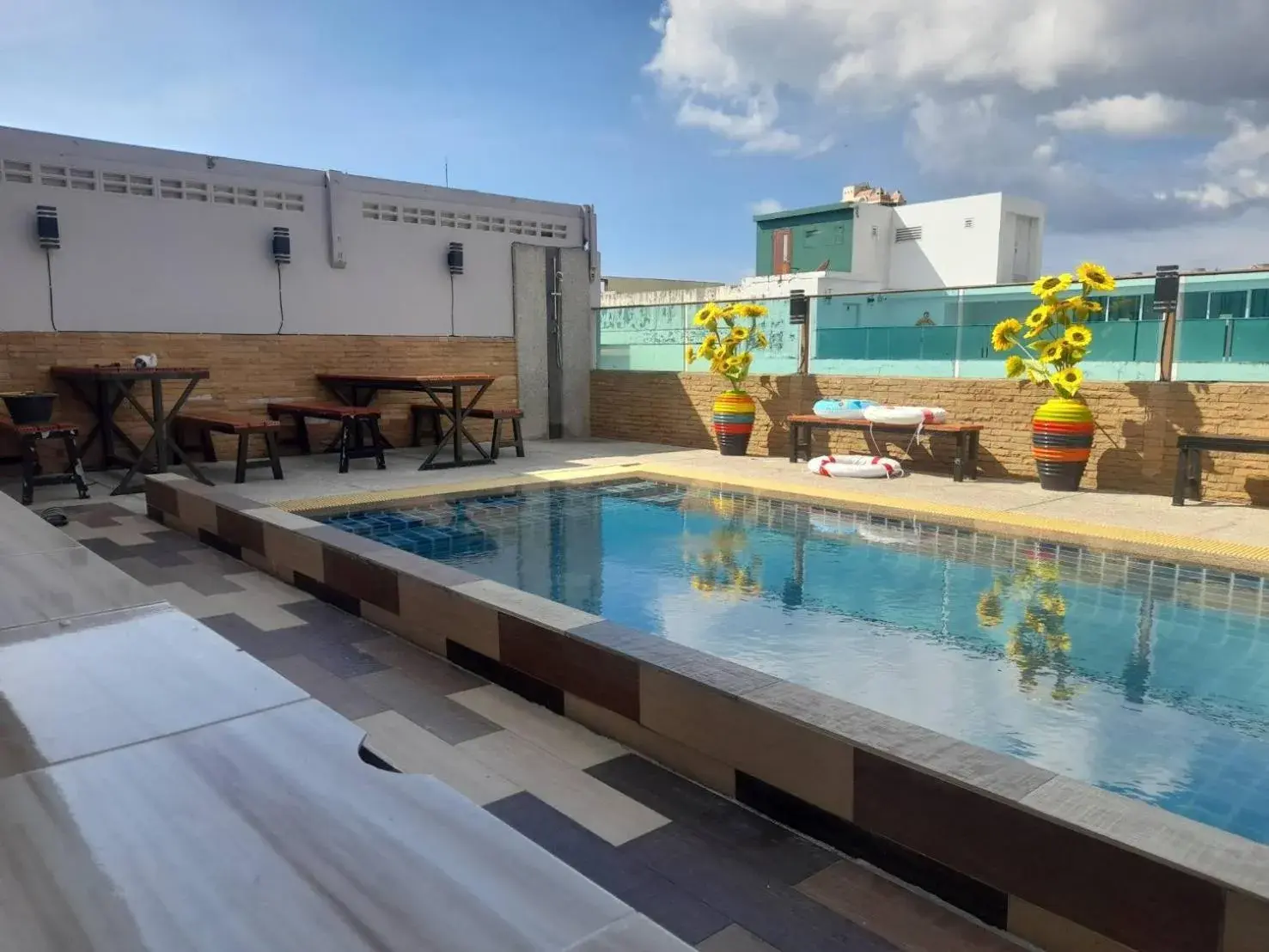Pool view in The Patong Center Hotel Pool view in The Patong Center Hotel