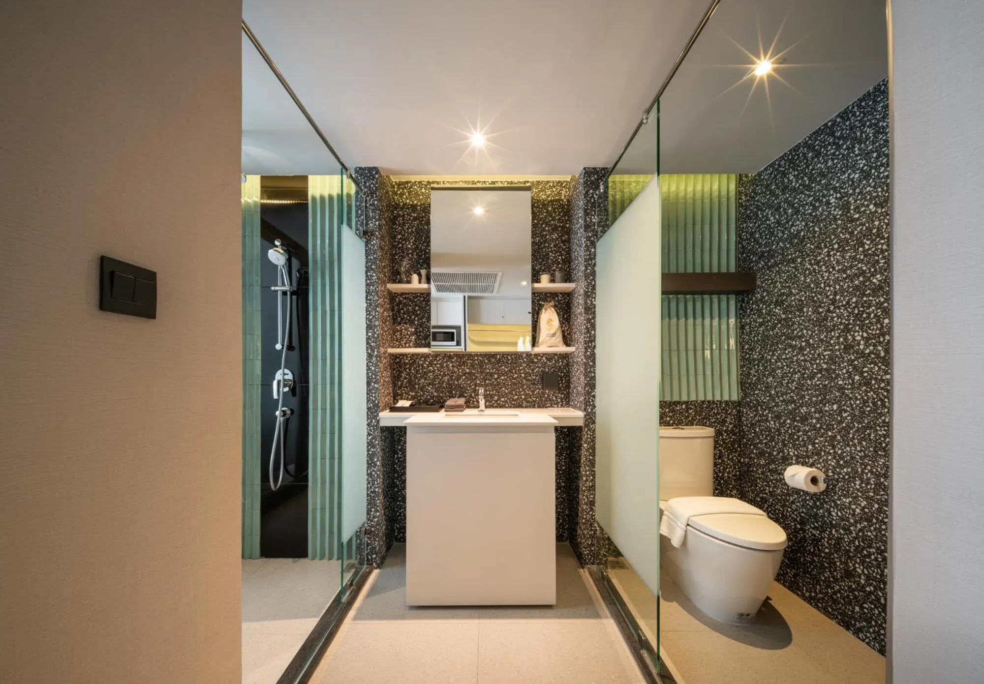Toilet in Seekers Finders Rama IV Hotel SureStay Collection by BW