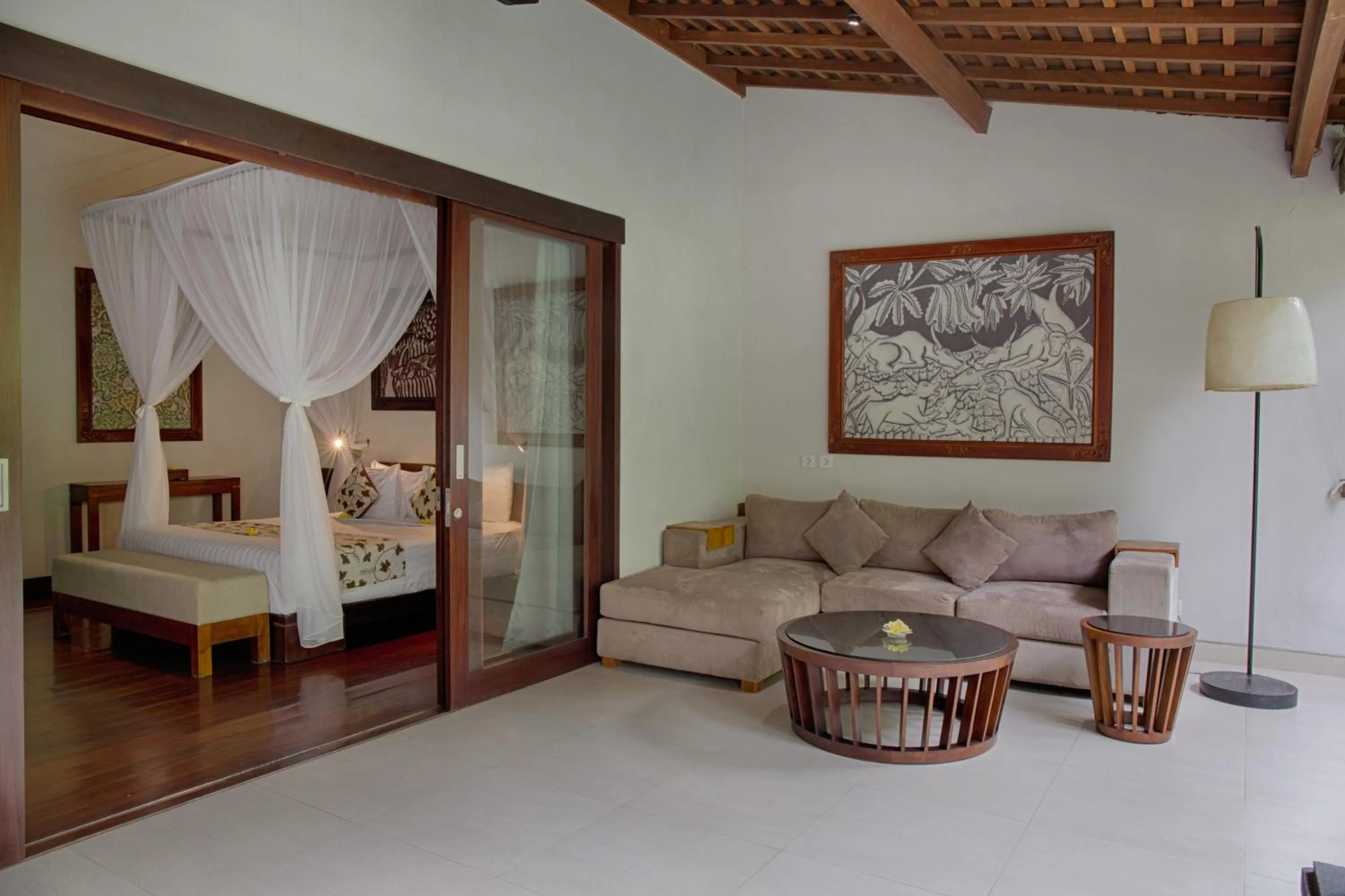 Living room, Bed in Santun Luxury Private Villas