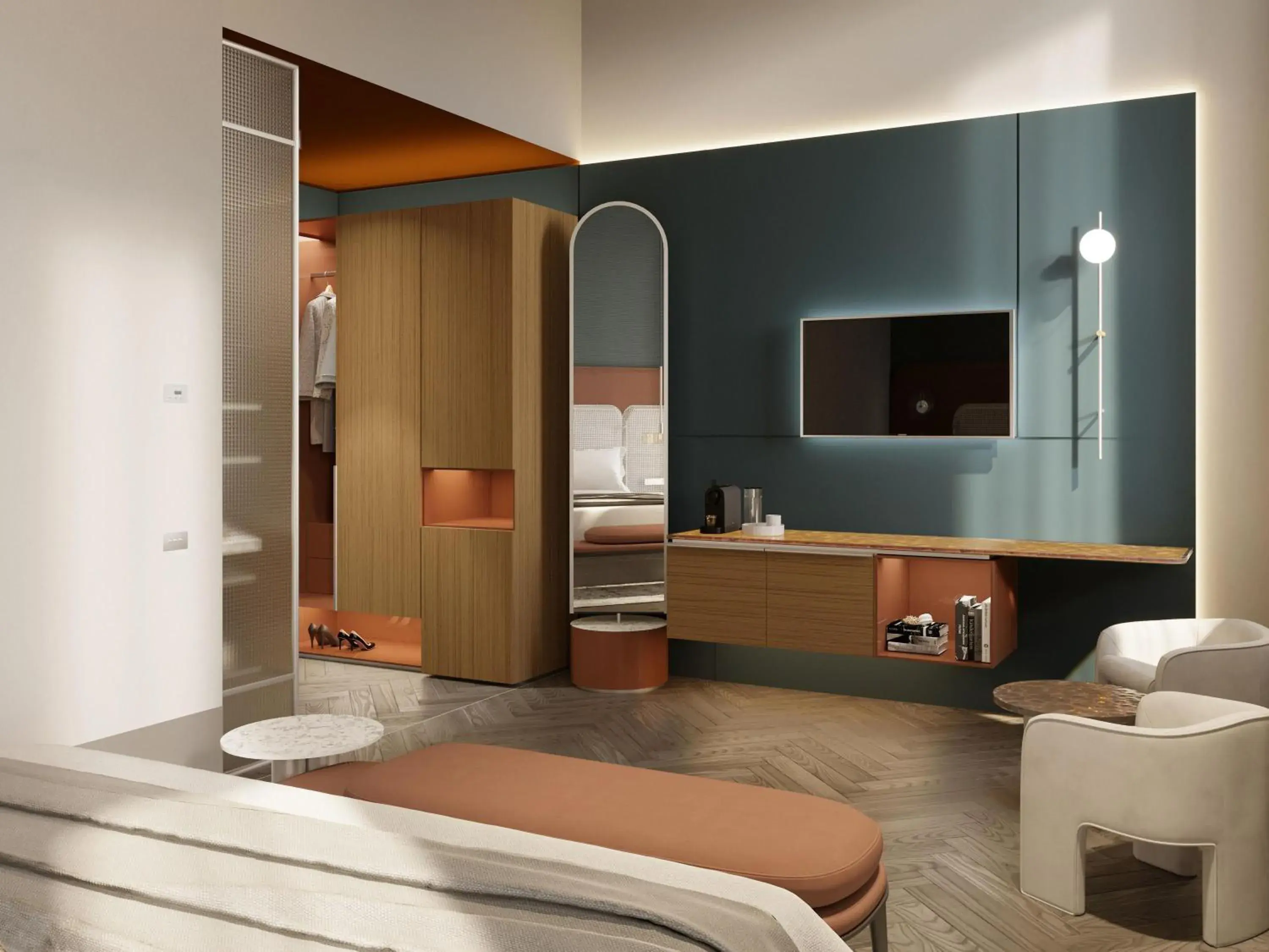 Bedroom in Palazzo Tirso MGallery Cagliari Bedroom in Palazzo Tirso MGallery Cagliari