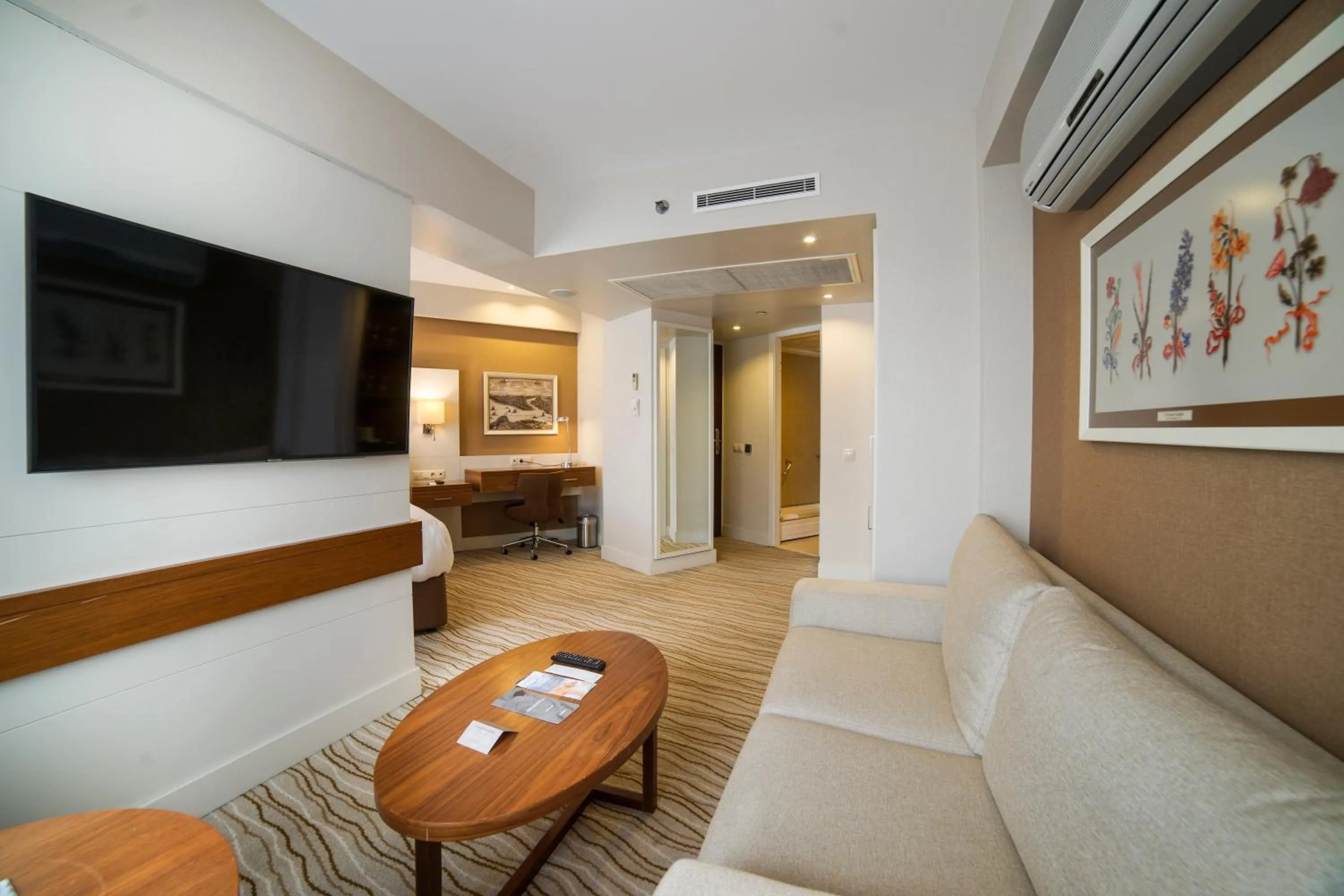 Communal lounge/ TV room in Radisson Hotel President Old Town Istanbul