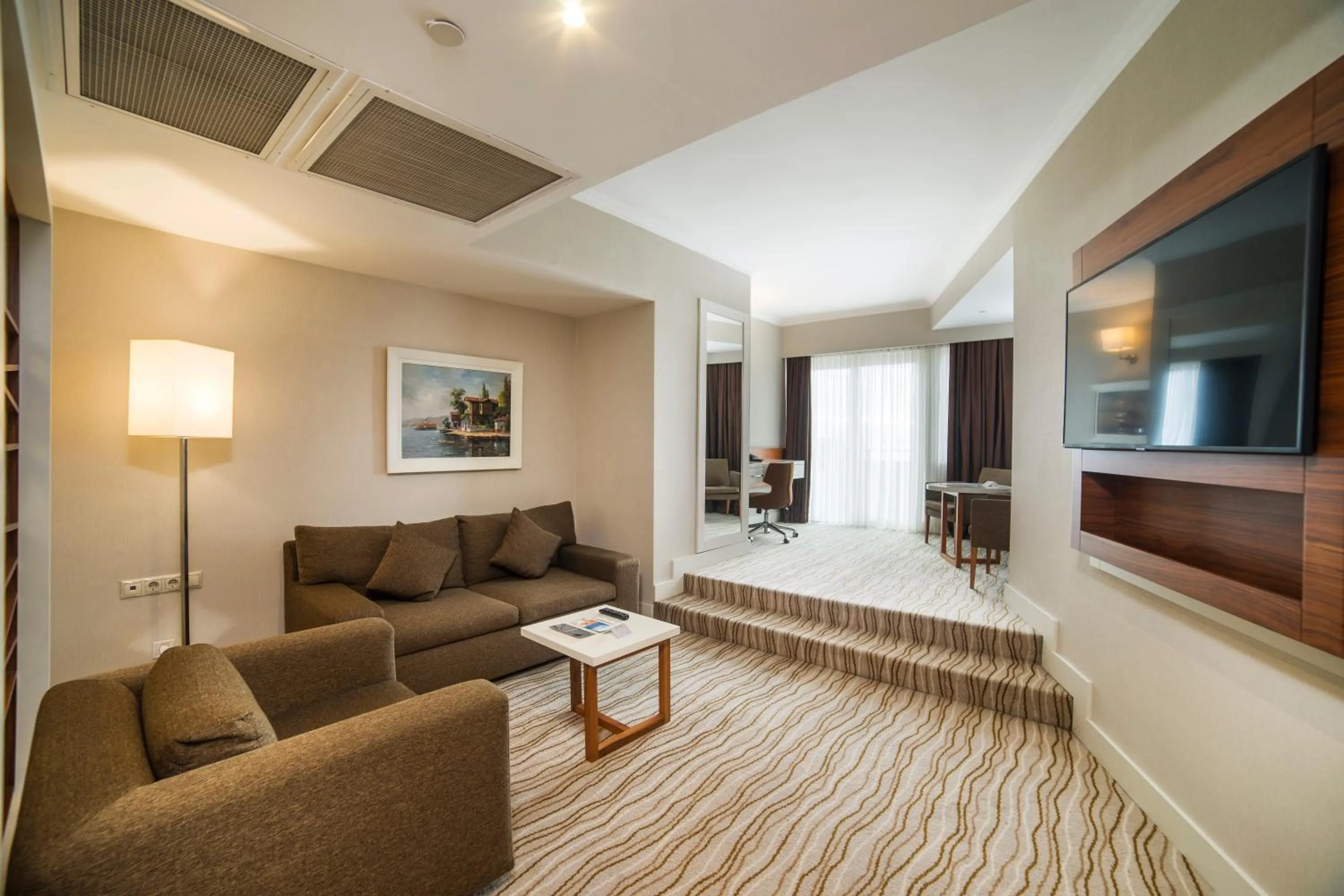 Communal lounge/ TV room in Radisson Hotel President Old Town Istanbul