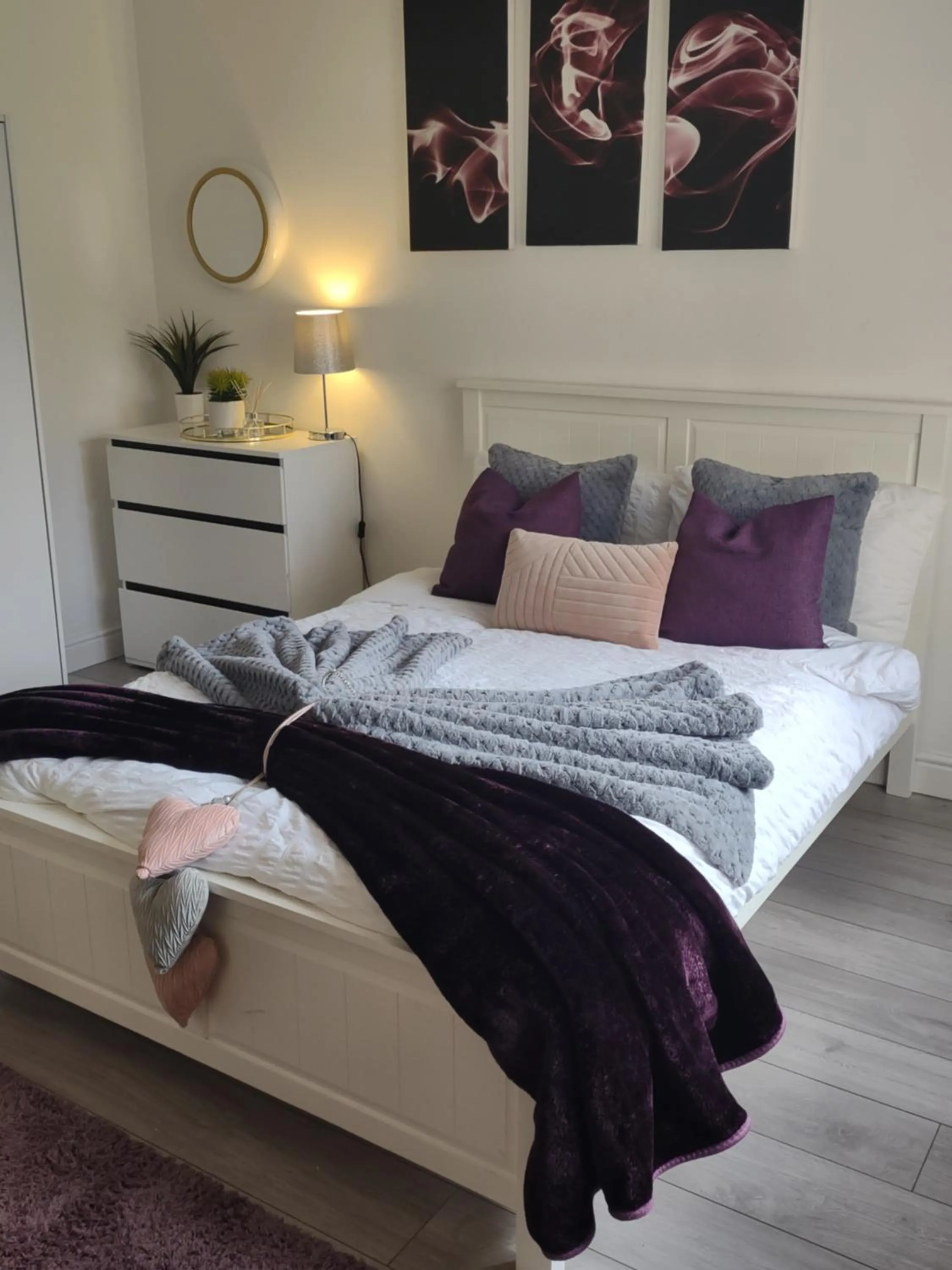 Bed in De Luxe Aparthotel