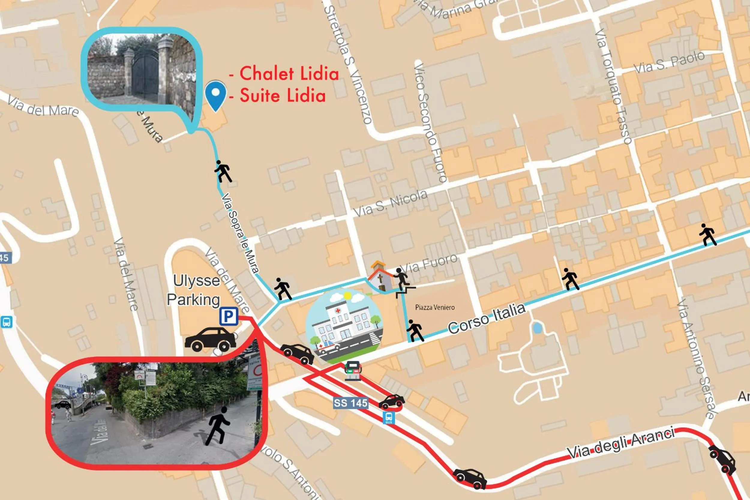 Street view in Chalet Lidia