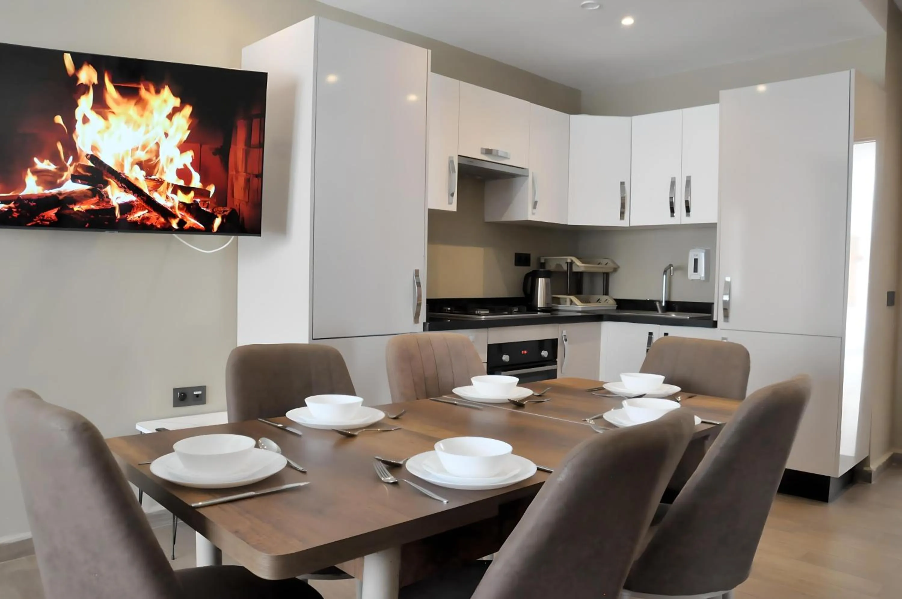 Kitchen or kitchenette in Dominium Residence